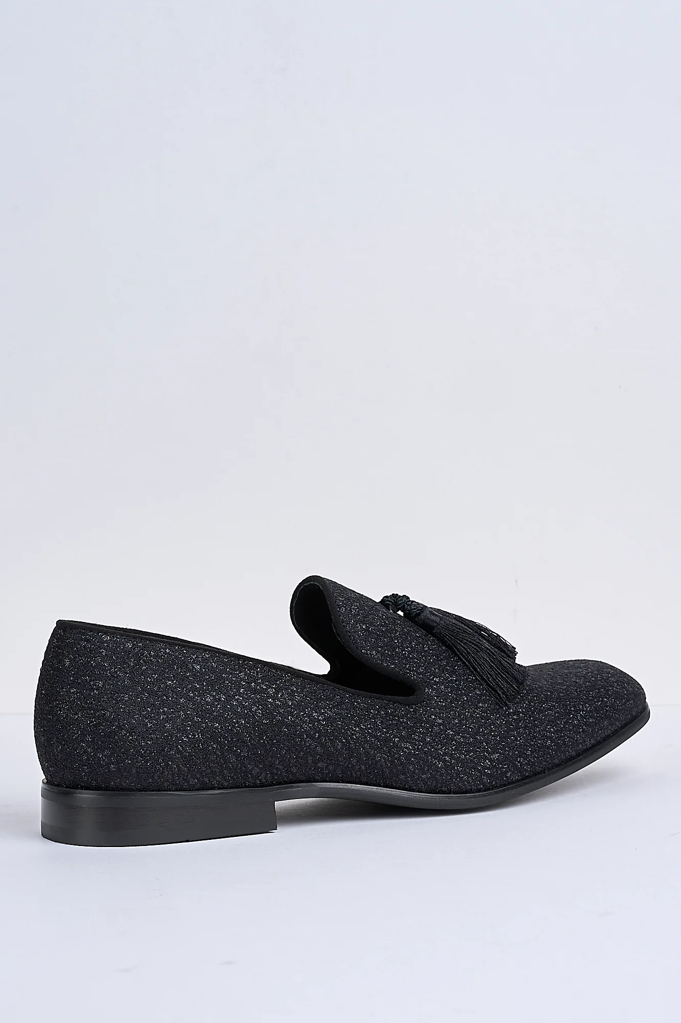 Alessandro Shimmer Tassel Loafers – Midnight Onyx - Image 7