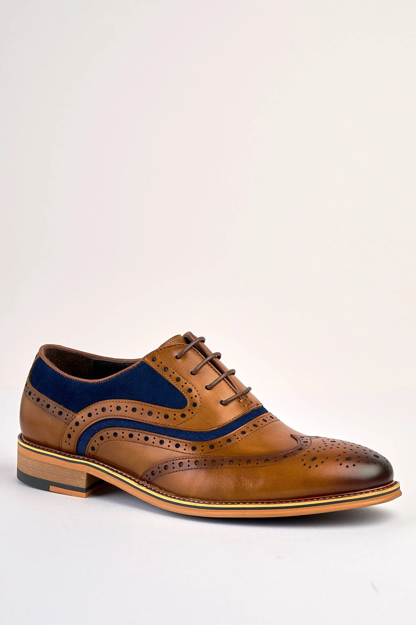Antonia Tan Blue Brouge