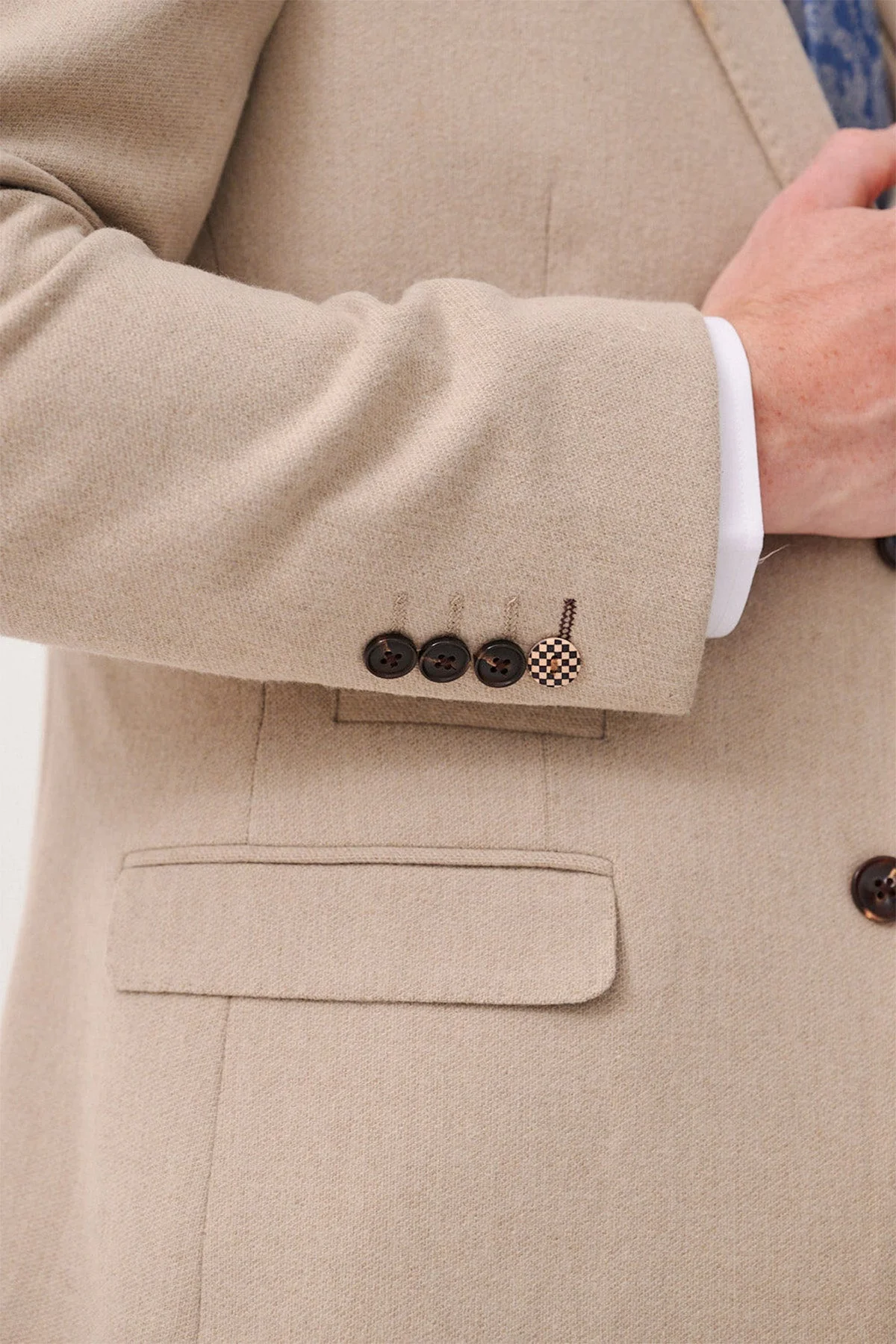 Archie - Stone Tweed Three Piece Suit - Image 6
