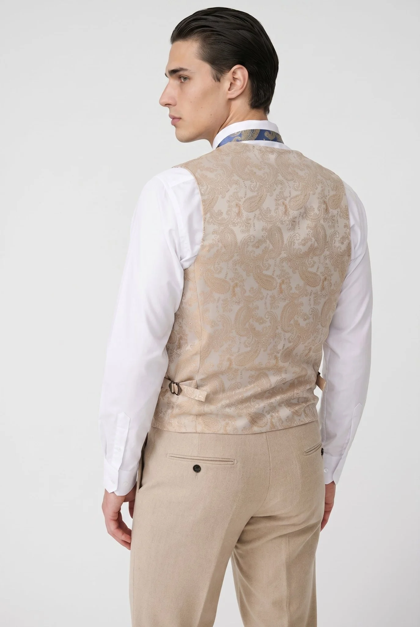 Archie - Stone Tweed Three Piece Suit - Image 7