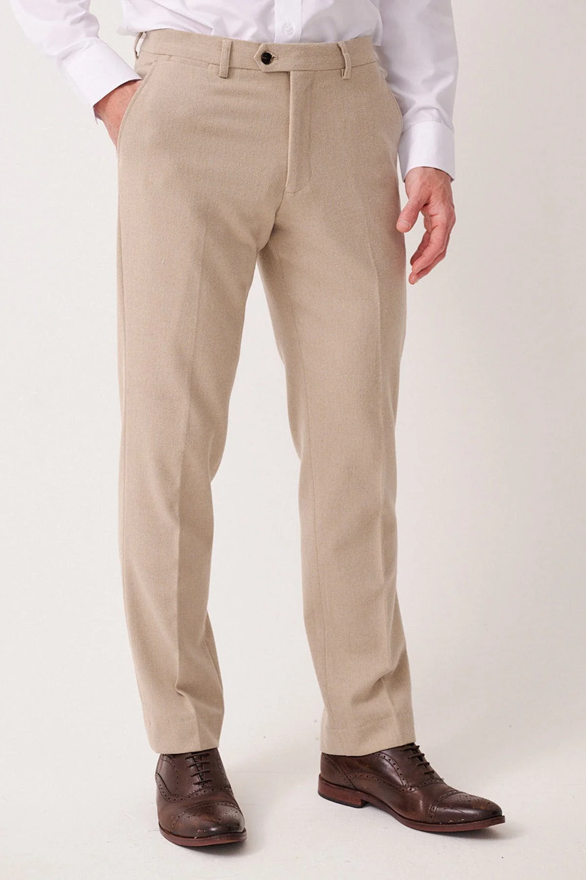 Archie - Stone Tweed Three Piece Suit - Image 8