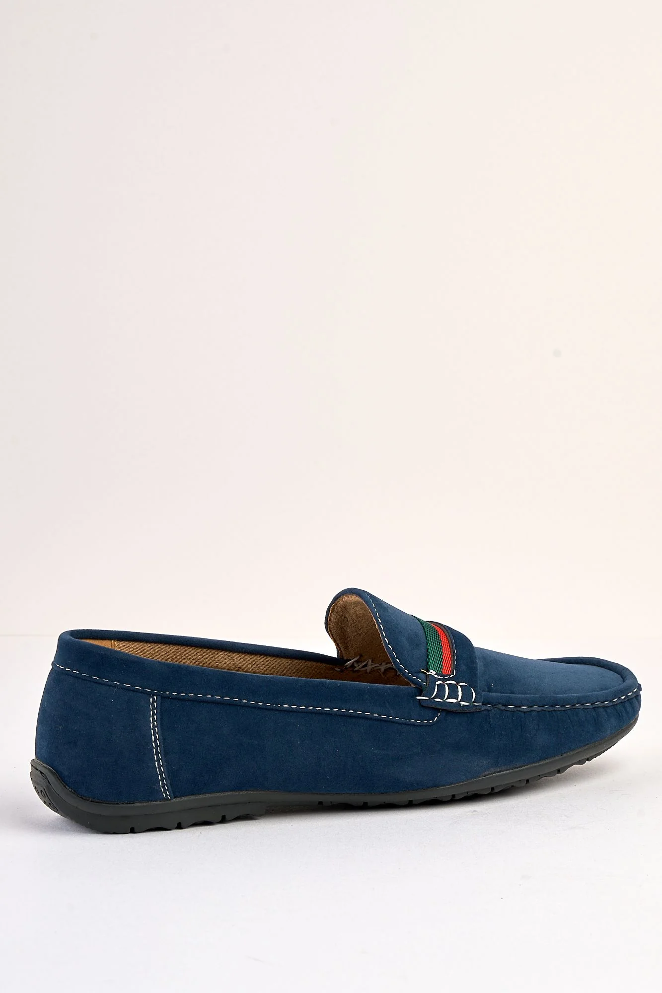 Azzurro Navy Suede Loafers - Image 3
