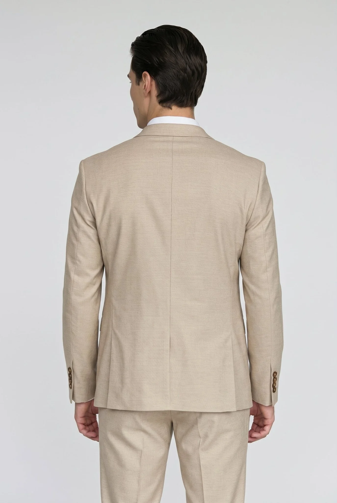 Belmont Beige Men's Three Piece Suit - Image 4