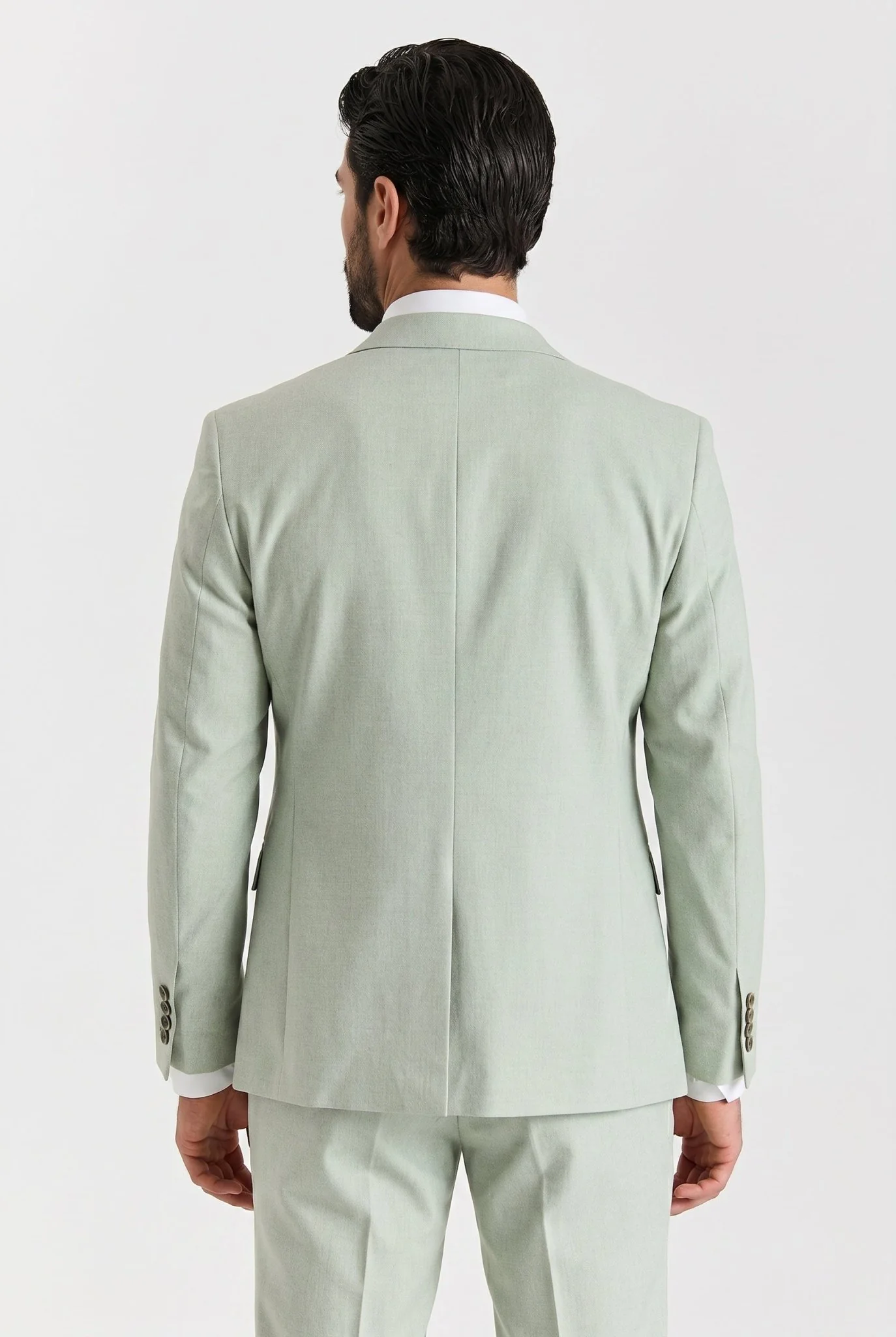 Belmont Sage Men's Three Piece Suit - Image 3