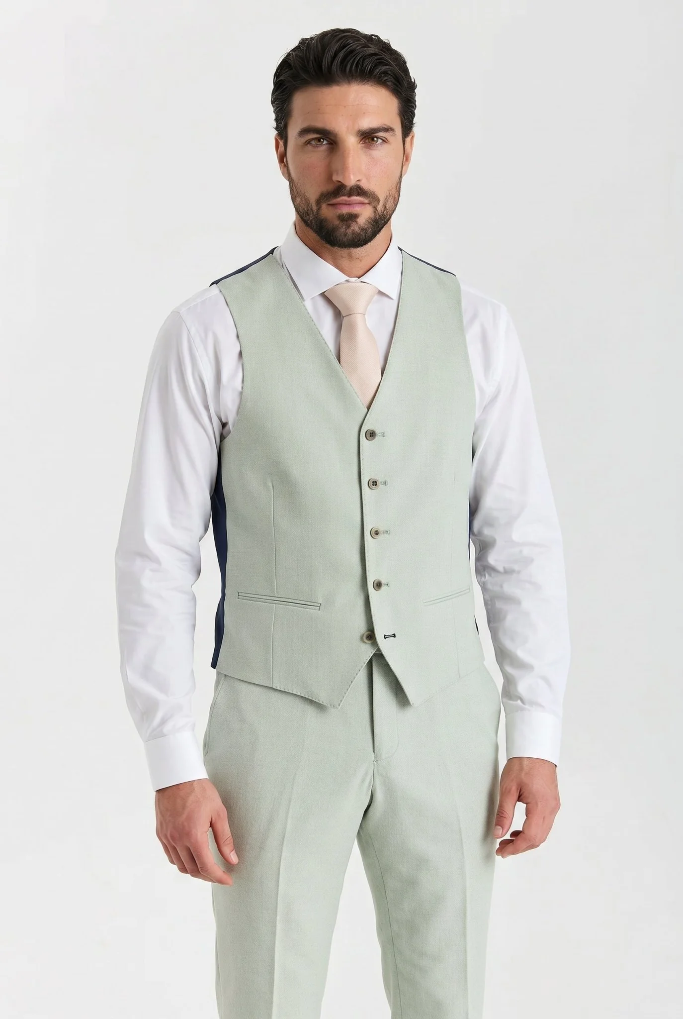 Belmont Sage Men's Three Piece Suit - Image 5