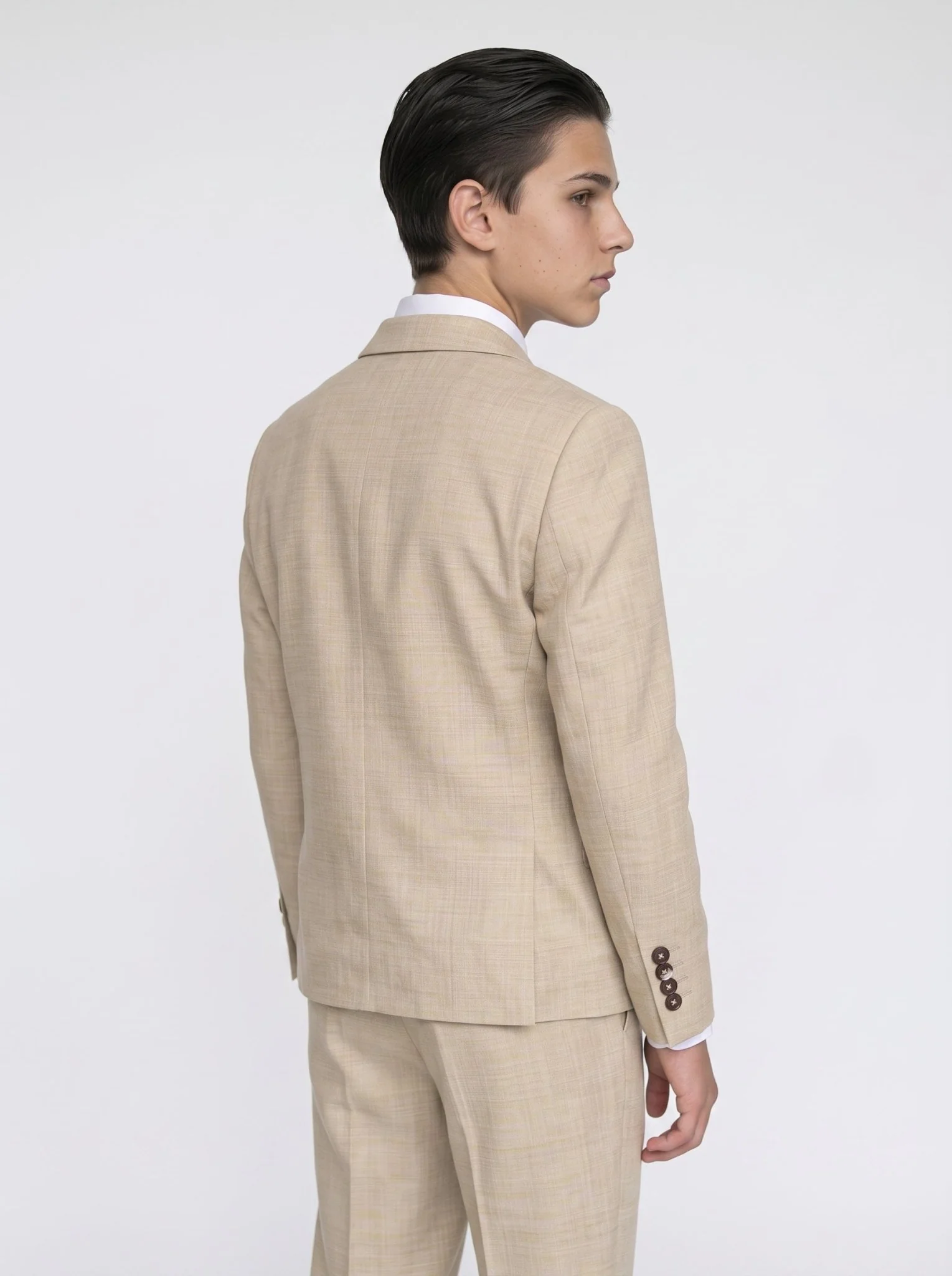 Boys Camden Beige Suit - Image 4