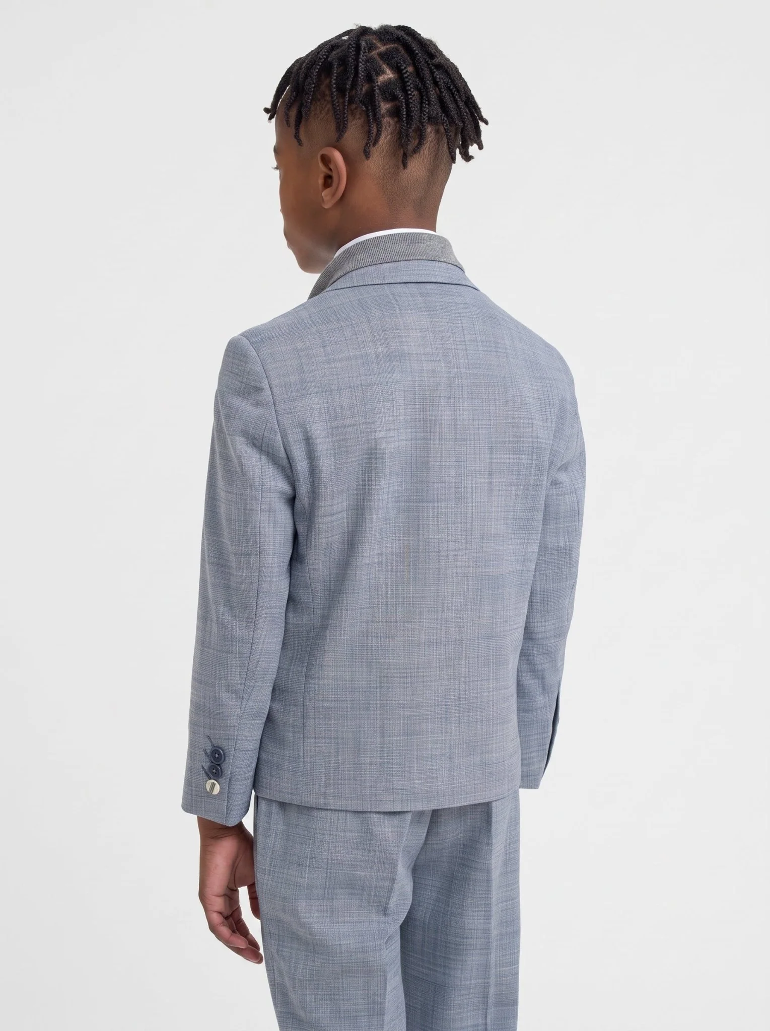 Boys Camden Blue Suit - Image 4