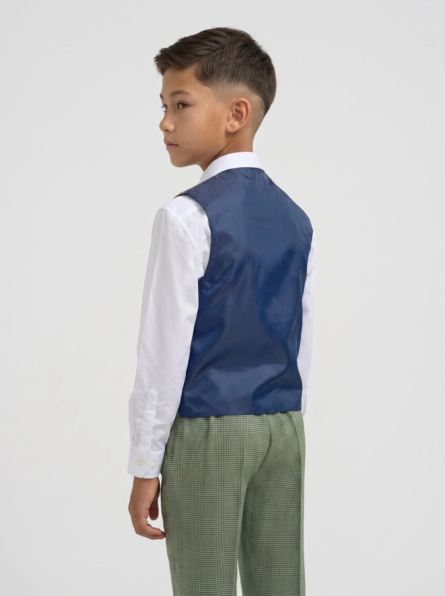 Boys Caridi Sage Three Piece Suit - Image 4