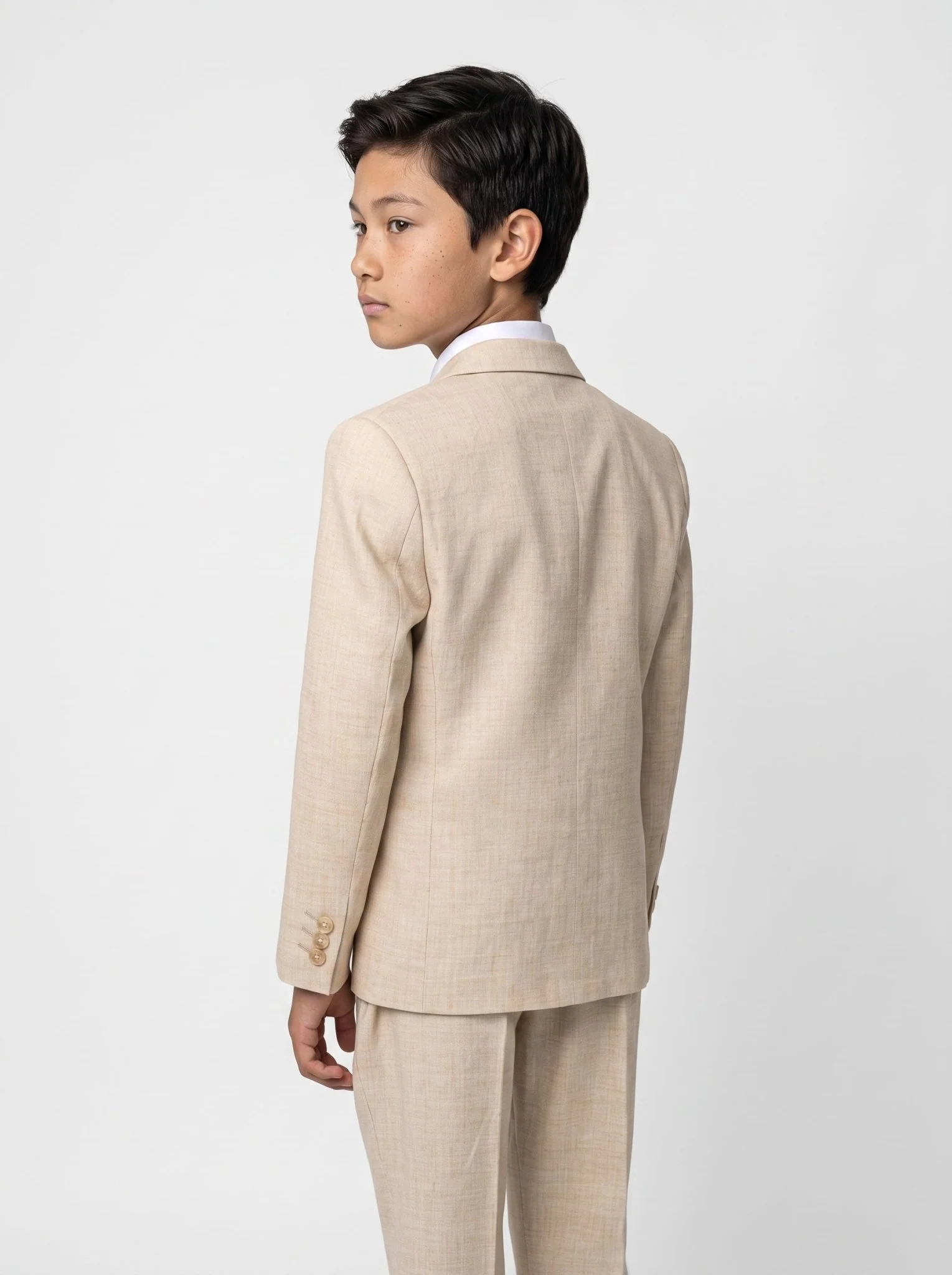 Boys Malibu Beige Suit - Image 3
