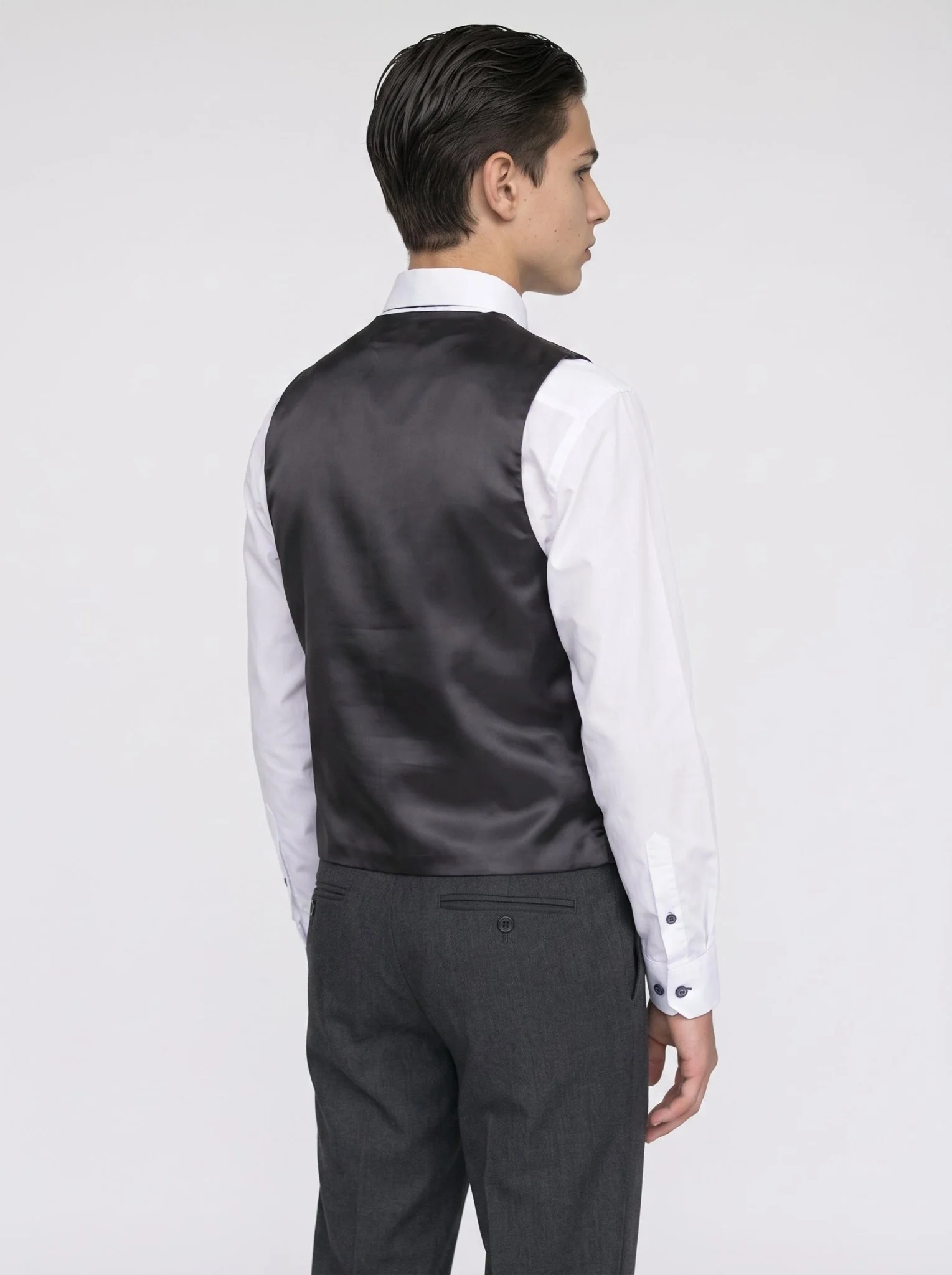 Boys Malibu Charcoal Suit - Image 3