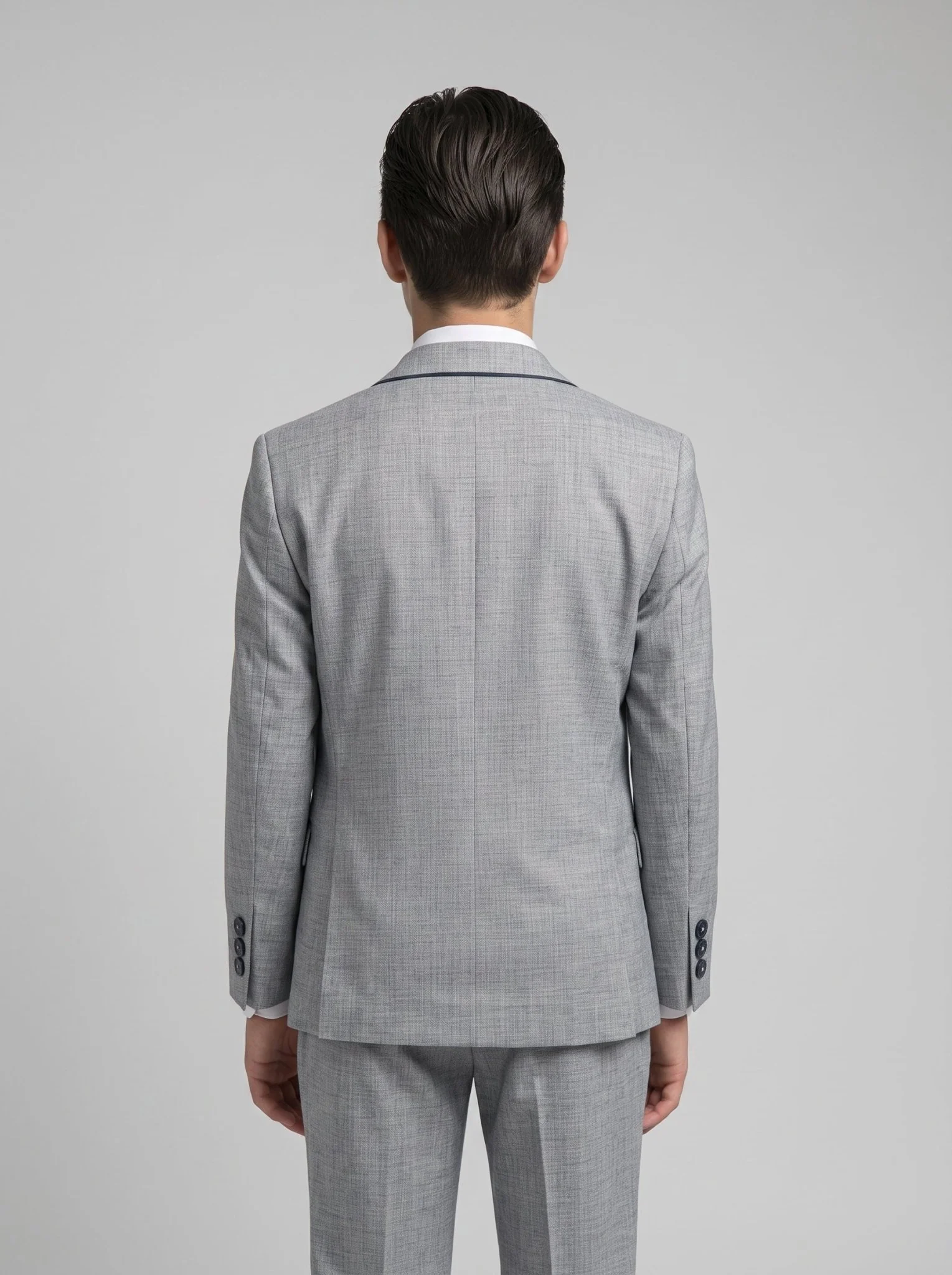 Boys Malibu Grey Suit - Image 3
