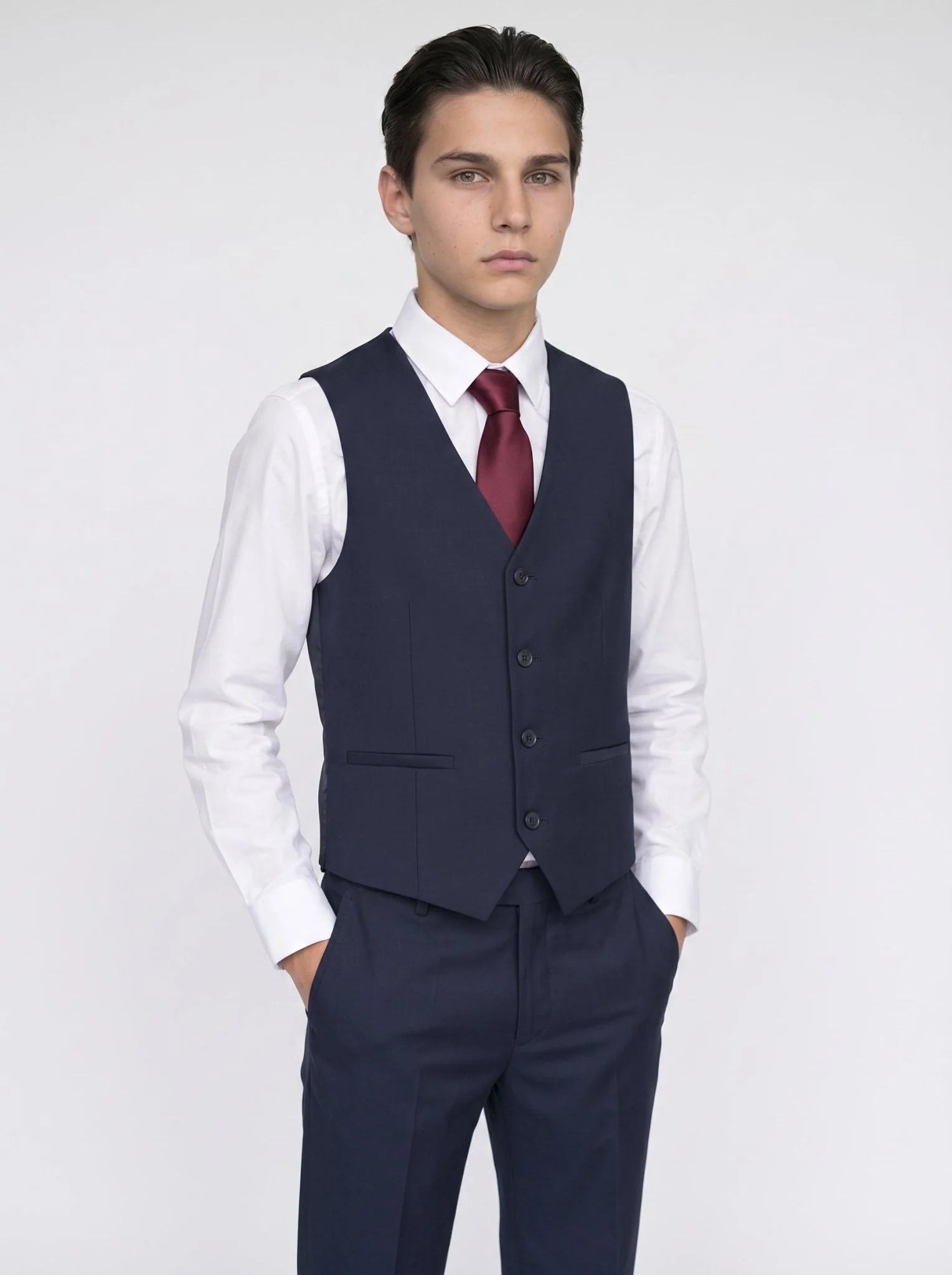 Boys Malibu Navy Suit - Image 3