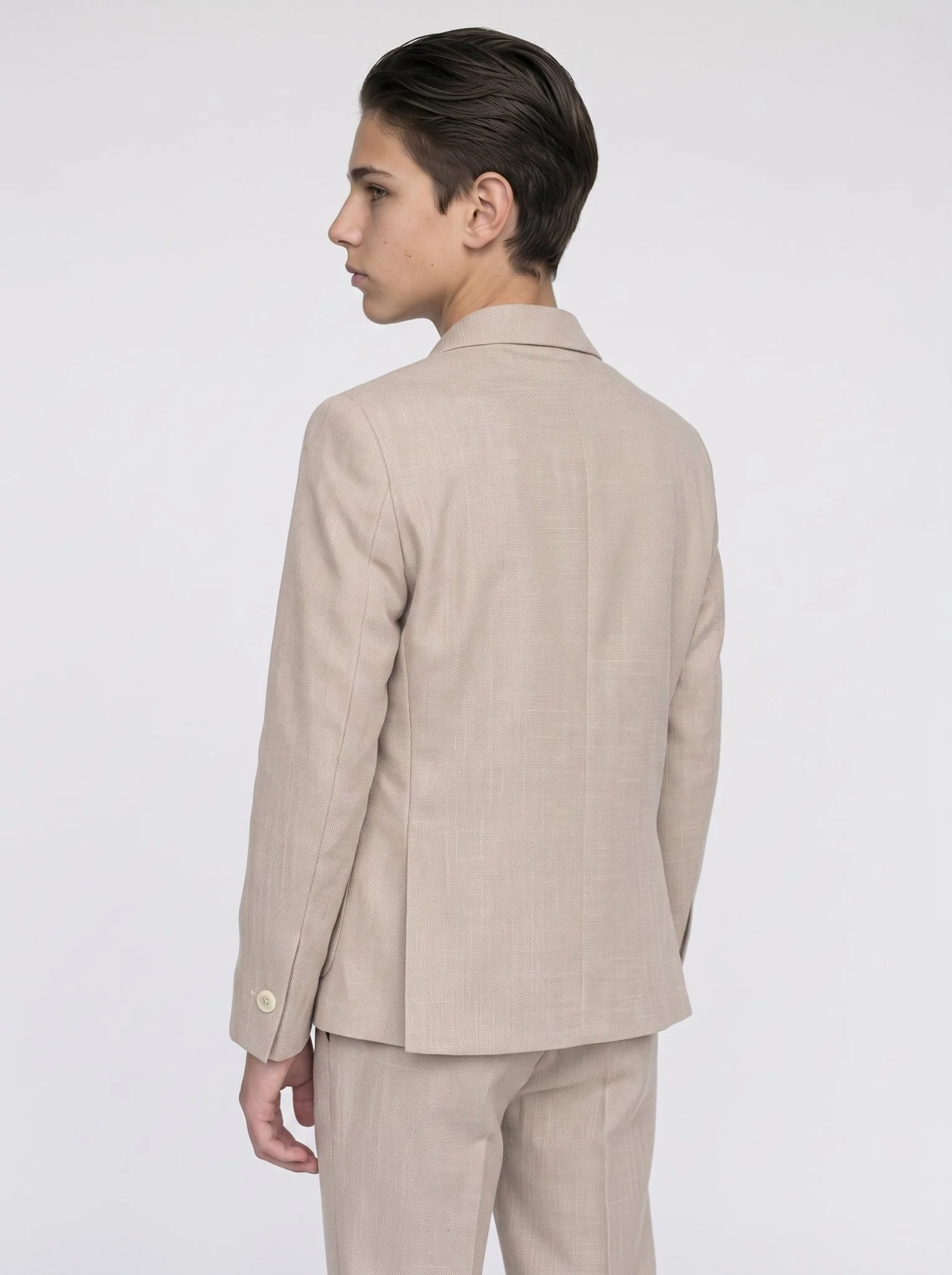 Boys Miami Beige Suit - Image 2