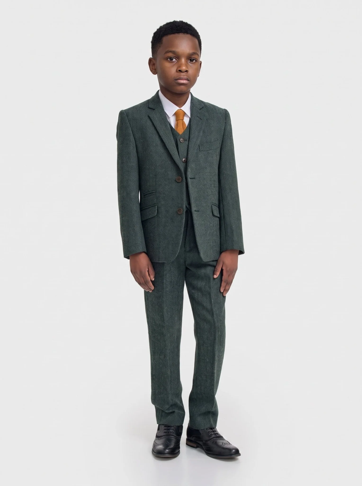 Boys Thomas Lush Olive Suit