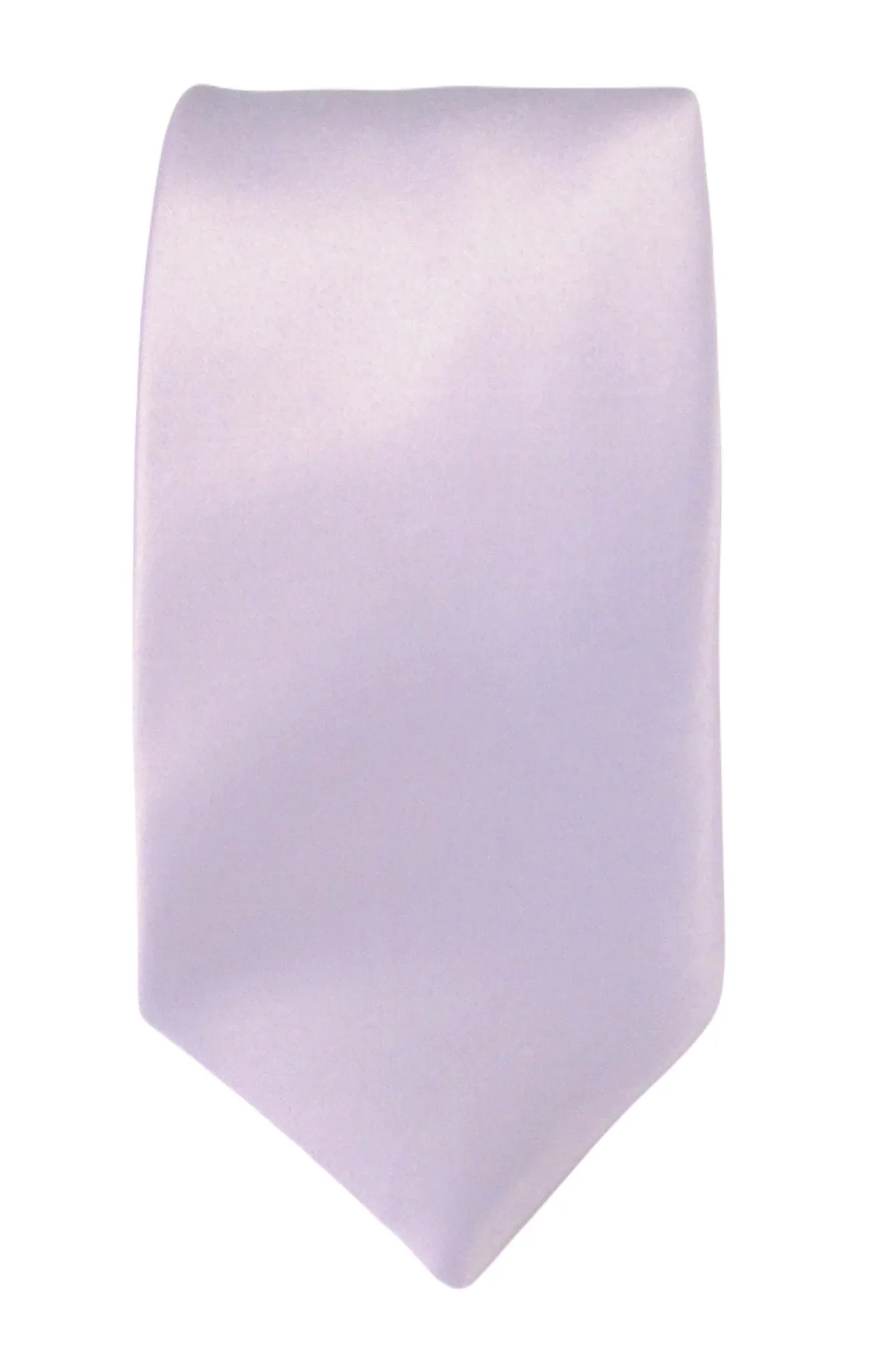 Light Lilac Satin Wedding Tie - Image 2