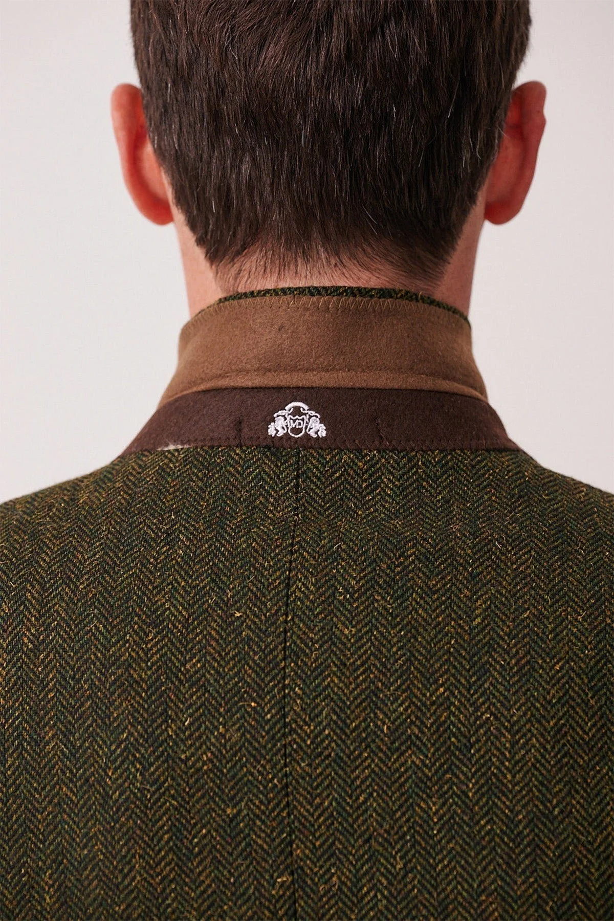 Dean - Olive Tweed Three Piece Suit - Image 8