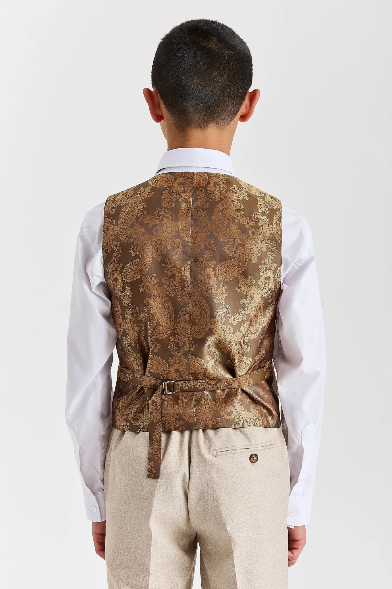 Device - Boy's Belmont Beige Three Piece Suit - Image 5