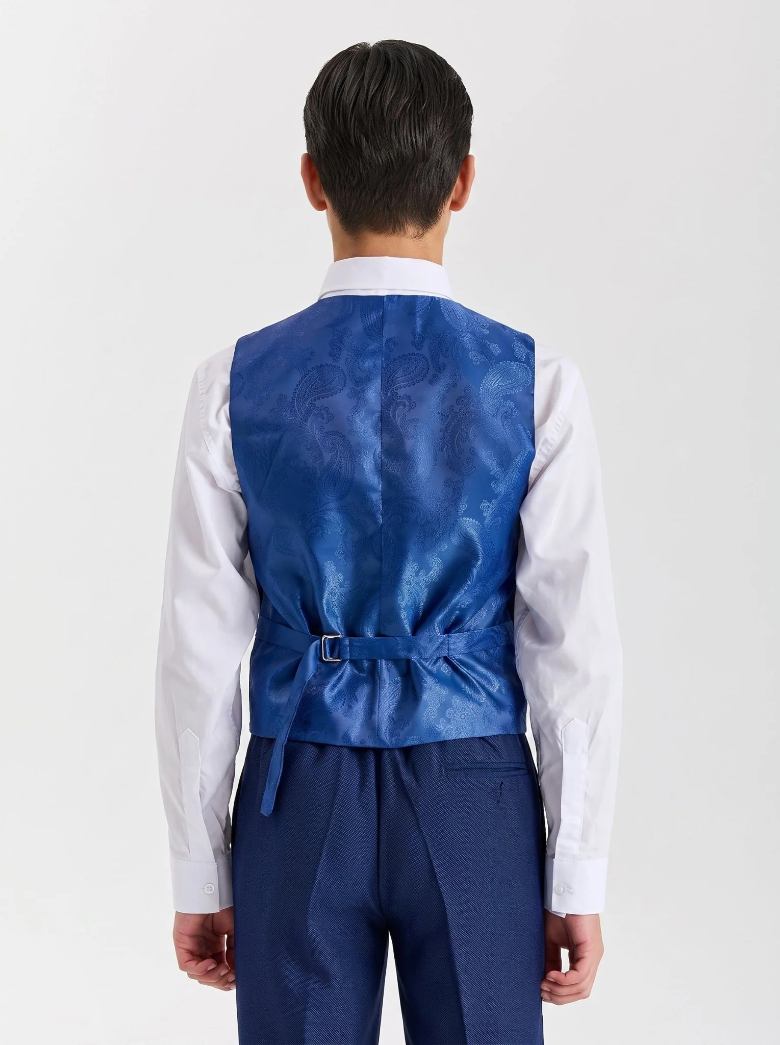 Device - Boy's Mayfair Blue Three Piece Suit - Image 3