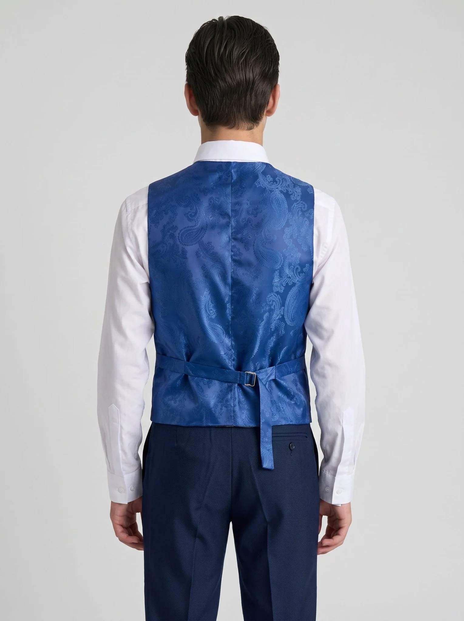 Device - Boy's Mayfair Navy Three Piece Suit - Image 5