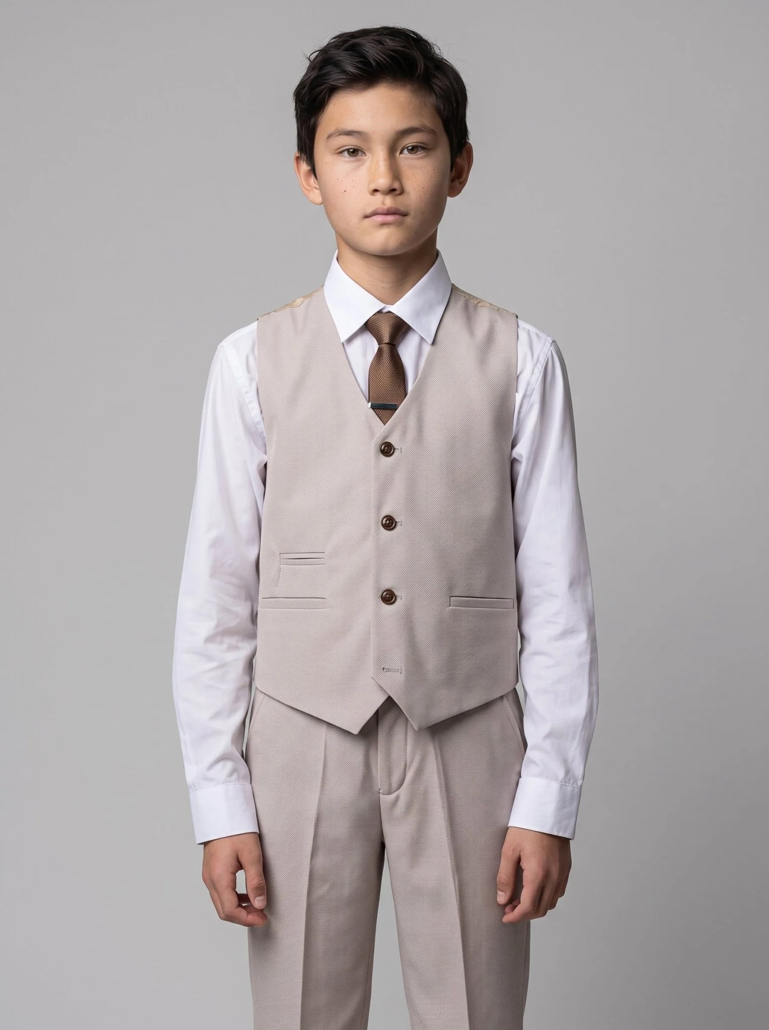 Device - Boy's Mayfair Stone Three Piece Suit - Image 3