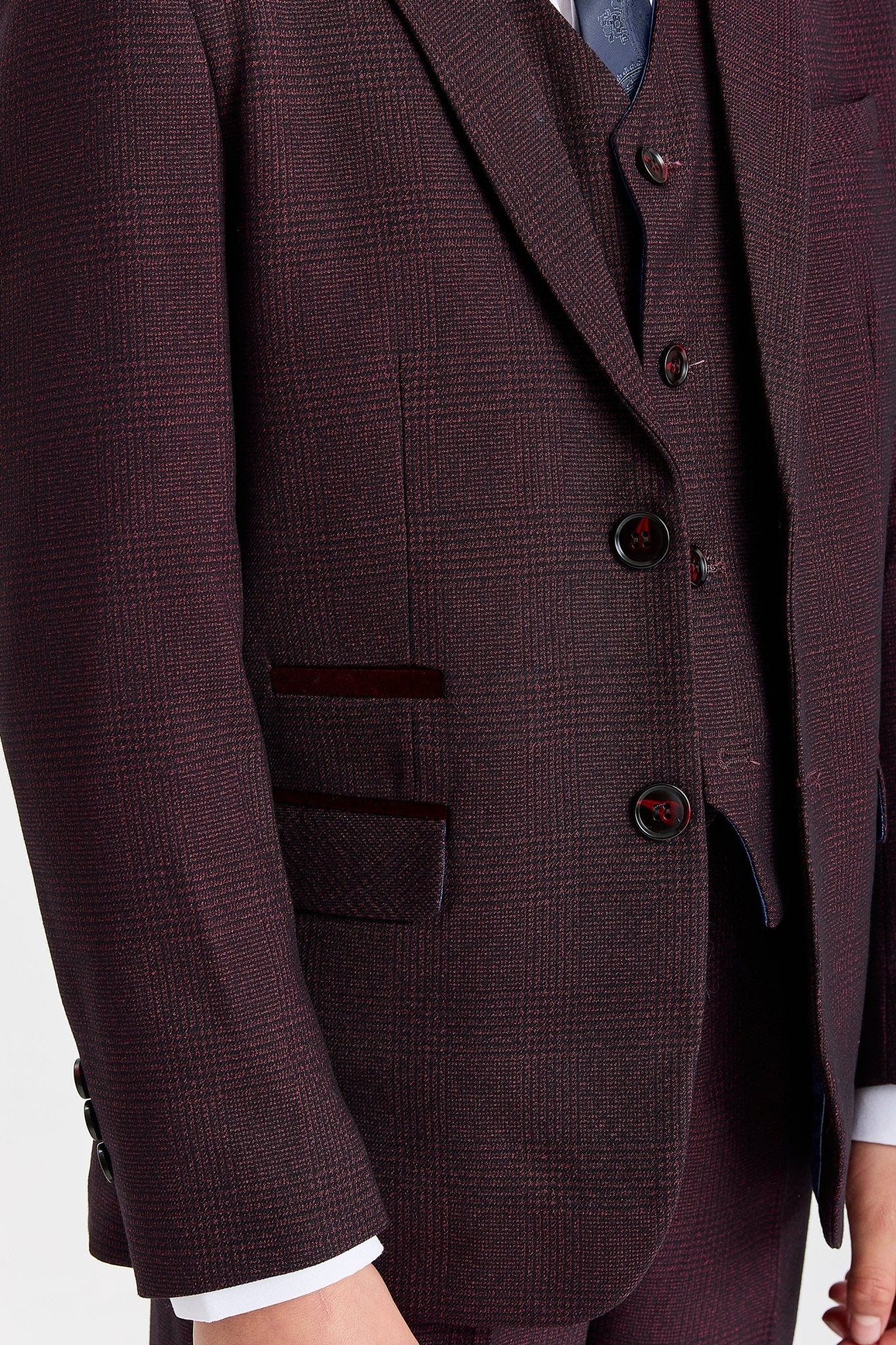 Device - Boy's Regent Wine Three Piece Suit - Image 3