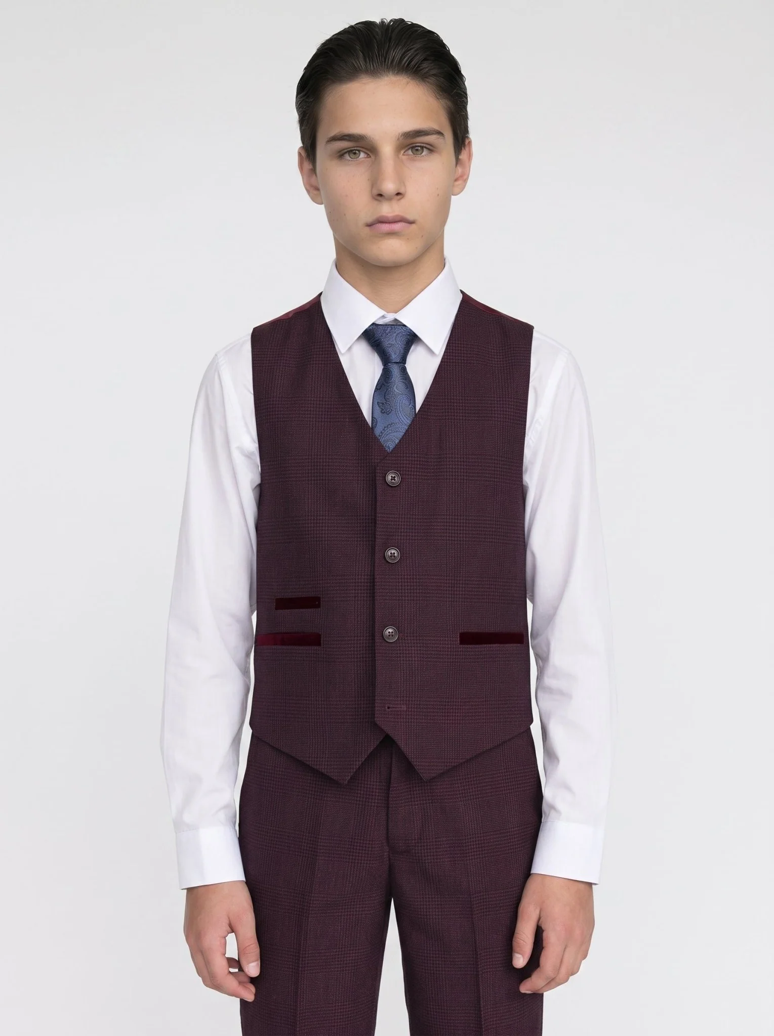 Device - Boy's Regent Wine Three Piece Suit - Image 4