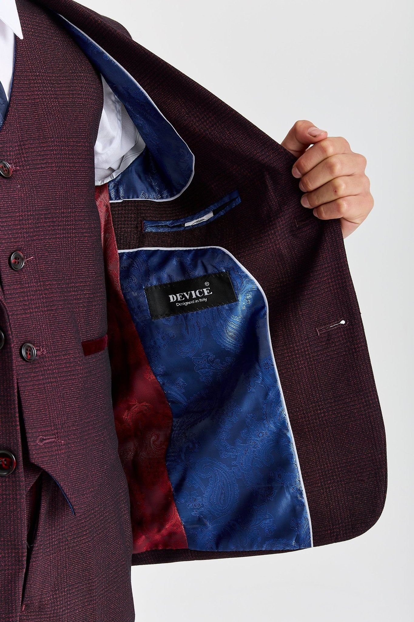 Device - Boy's Regent Wine Three Piece Suit - Image 6