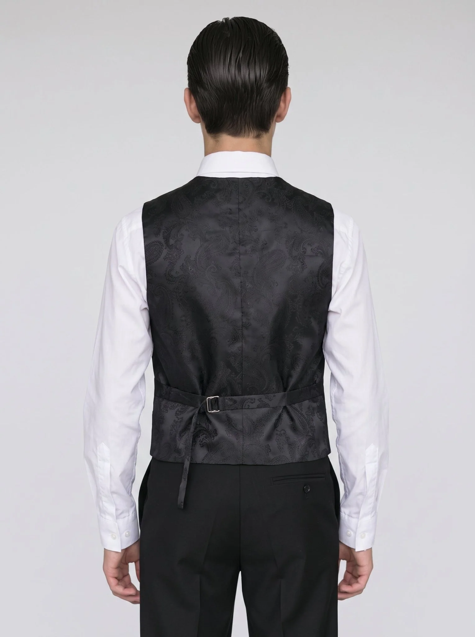 Device - Boy's Parker Black Three piece Suit - Image 3