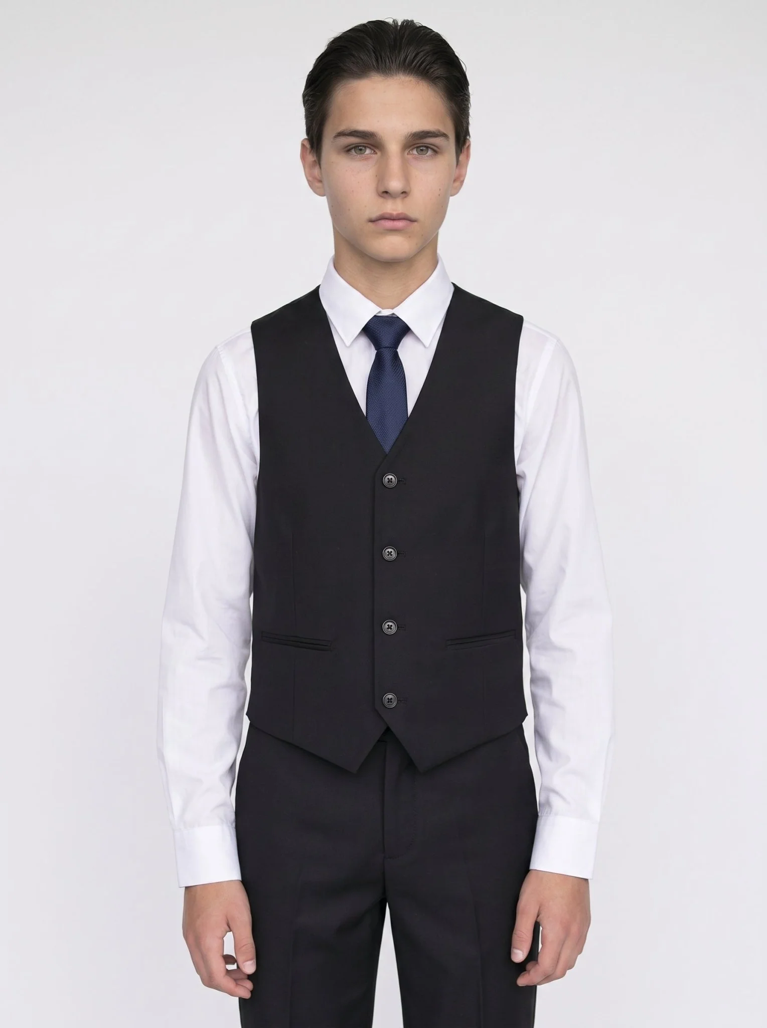 Device - Boy's Parker Black Three piece Suit - Image 5