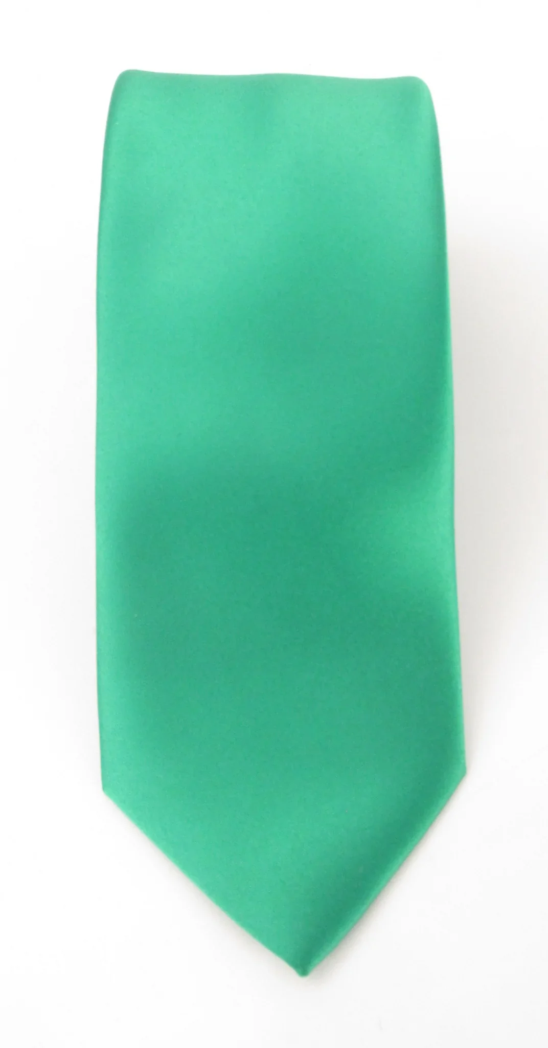 Emerald Green Satin Wedding Tie - Image 2
