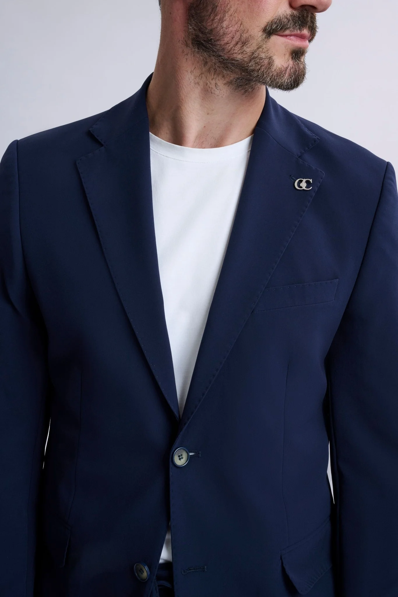 Ettore Smart Casual Suit Navy - Image 5