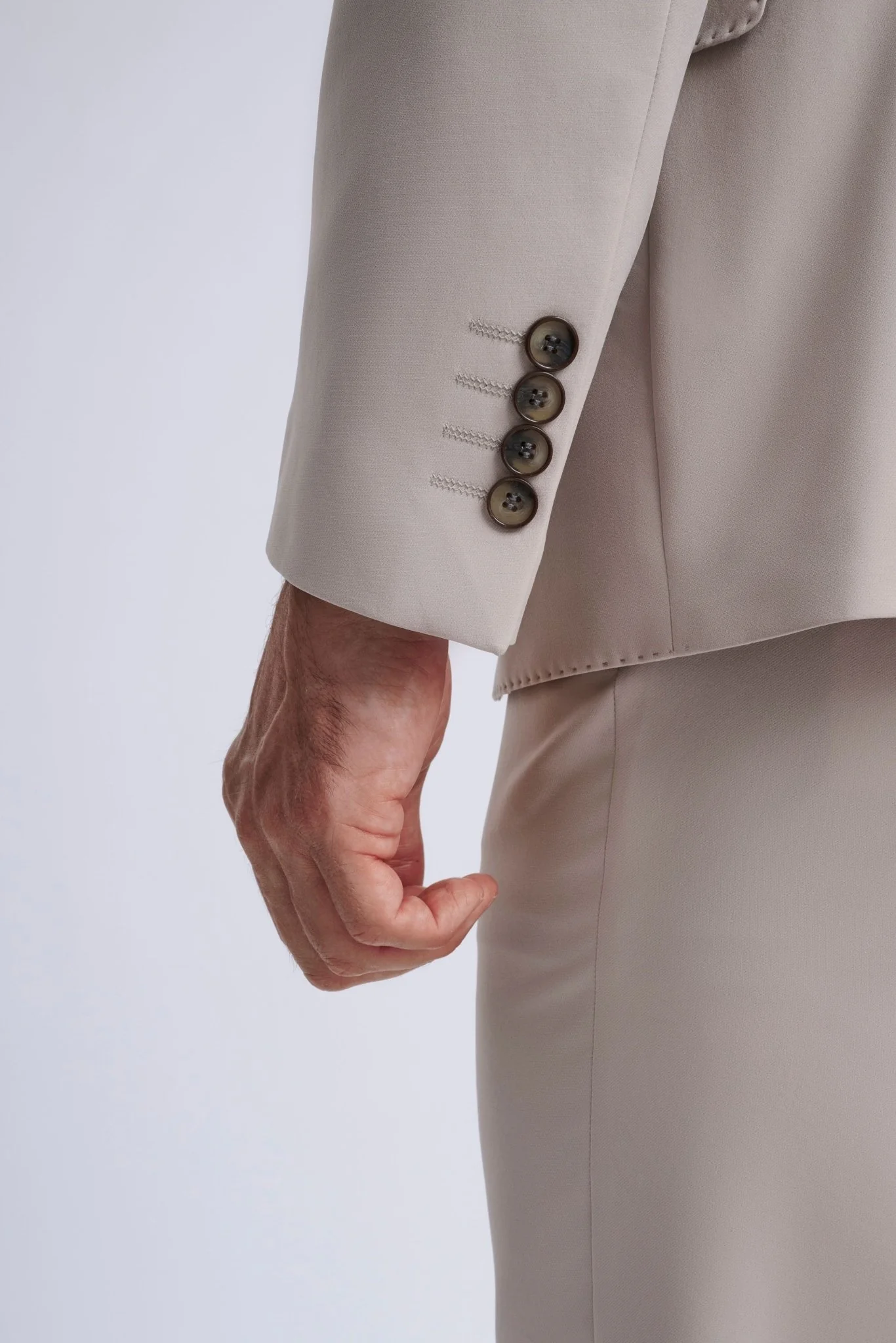 Ettore Smart Casual Suit Beige - Image 5