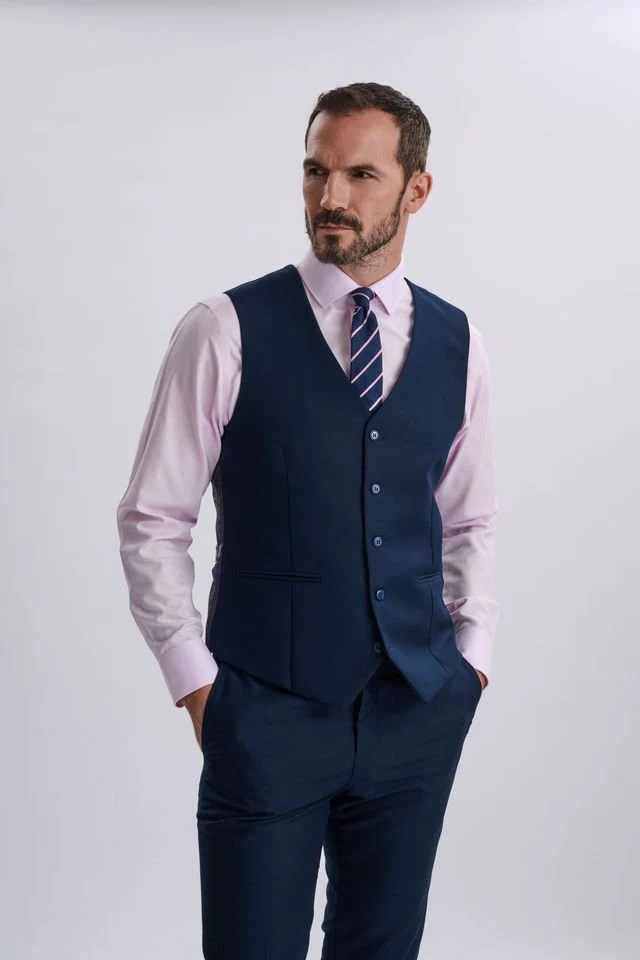 Fabio Navy Three Piece Suit - Image 2