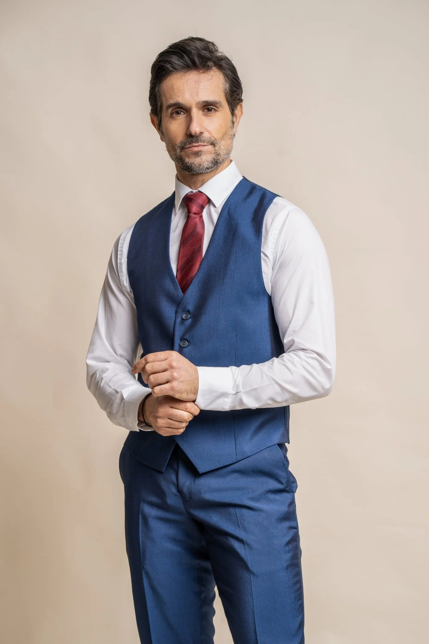 Ford Blue Three Piece Suit Short - Image 4
