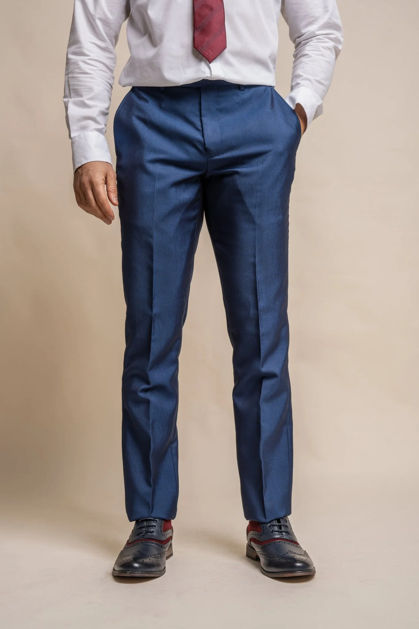 Ford Blue Three Piece Suit Short - Image 8