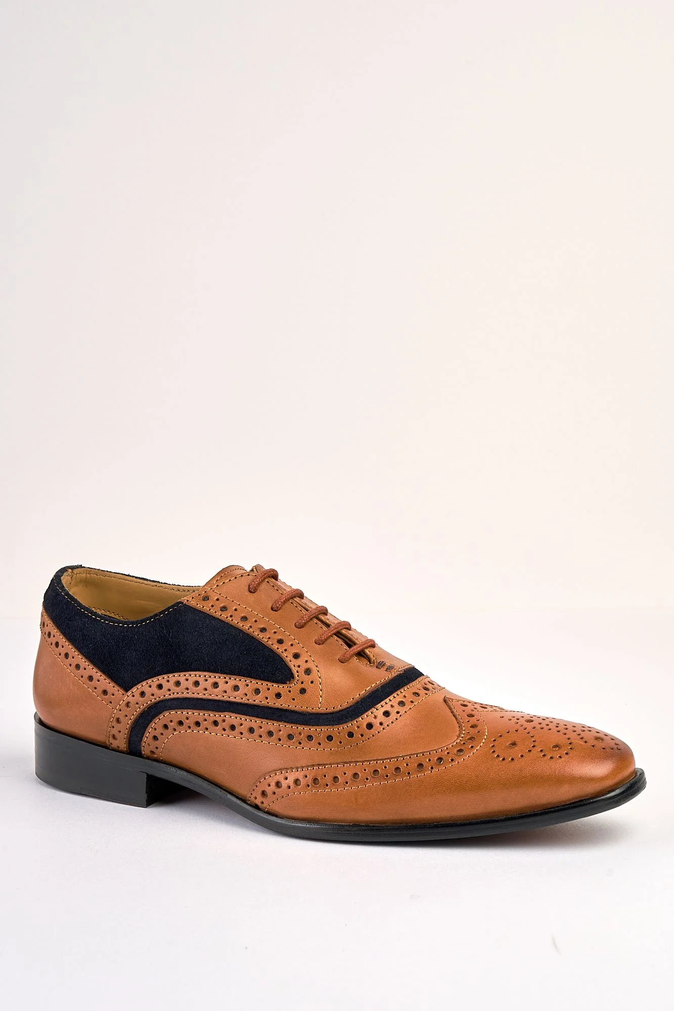 Gianni Tan Navy Brouge