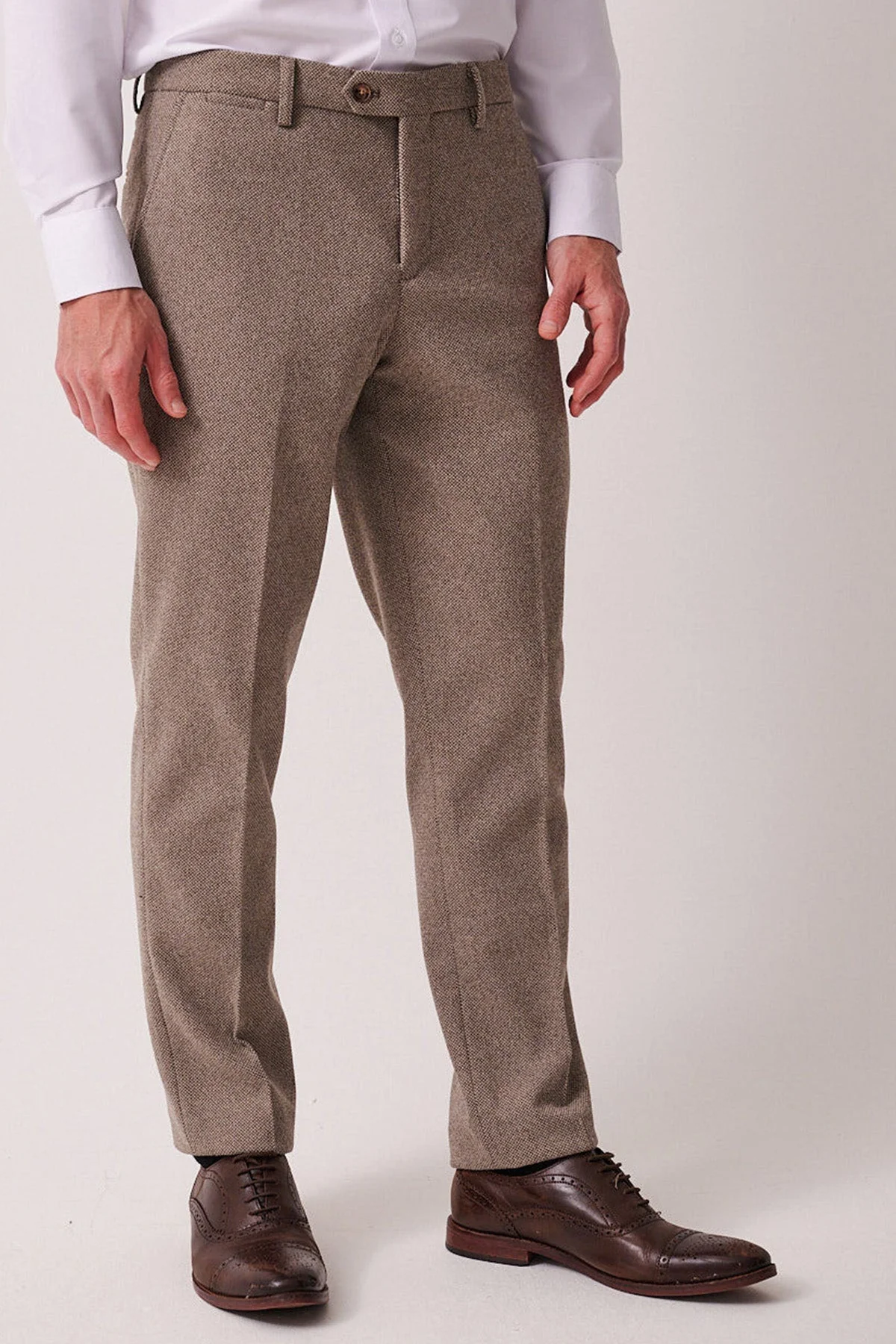 Hayden - Tan Crossweave Three Piece Suit - Image 7