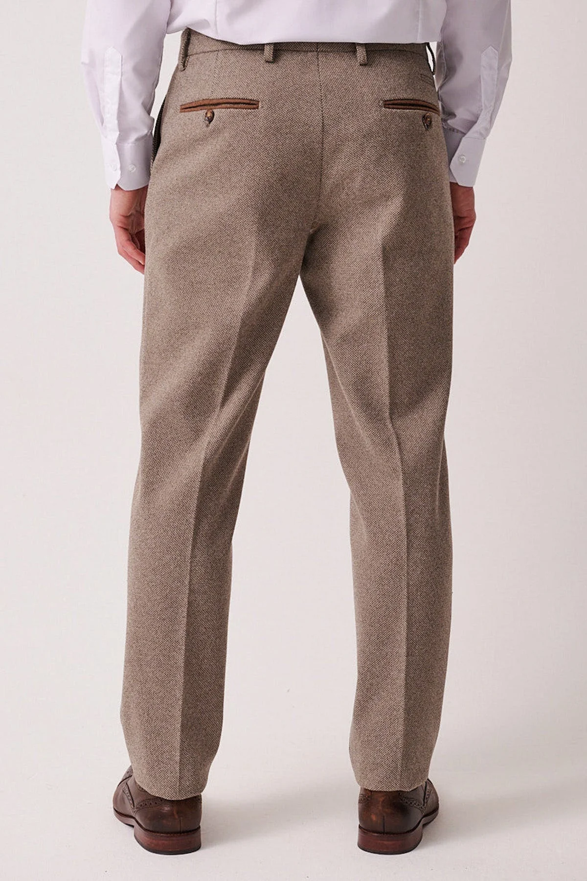 Hayden - Tan Crossweave Three Piece Suit - Image 8