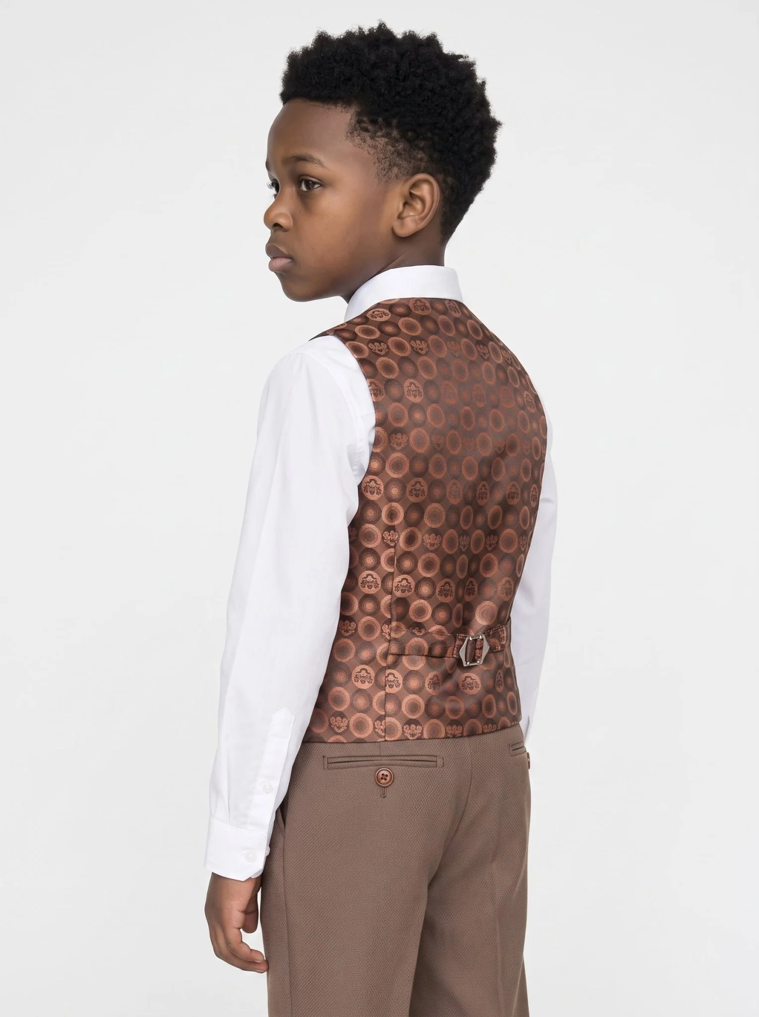 HM5 - Tan Tailored Three Piece Suit - Image 5