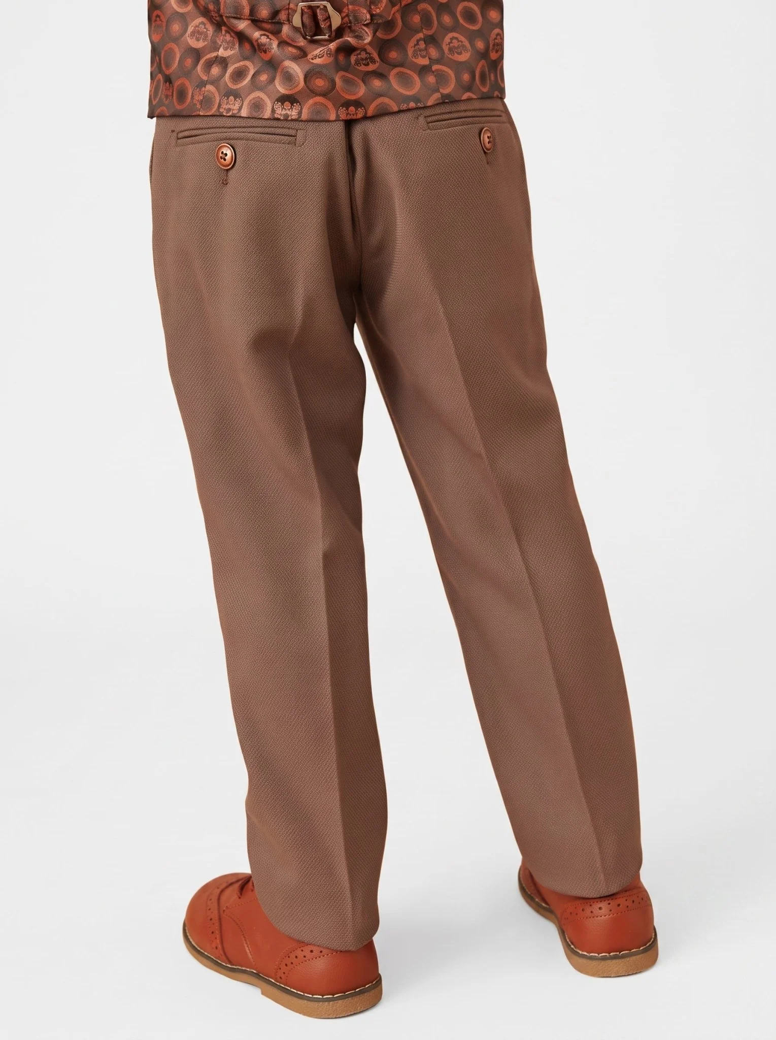 HM5 - Tan Tailored Three Piece Suit - Image 7
