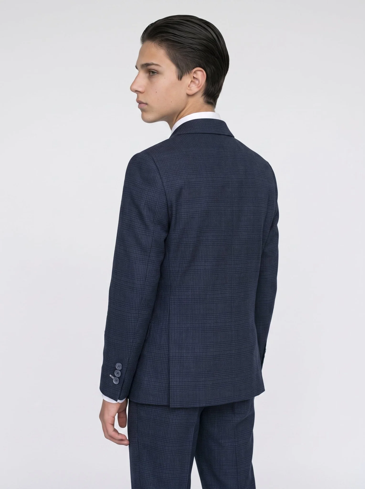 Boys Caridi Navy Three Piece Suit - Image 4