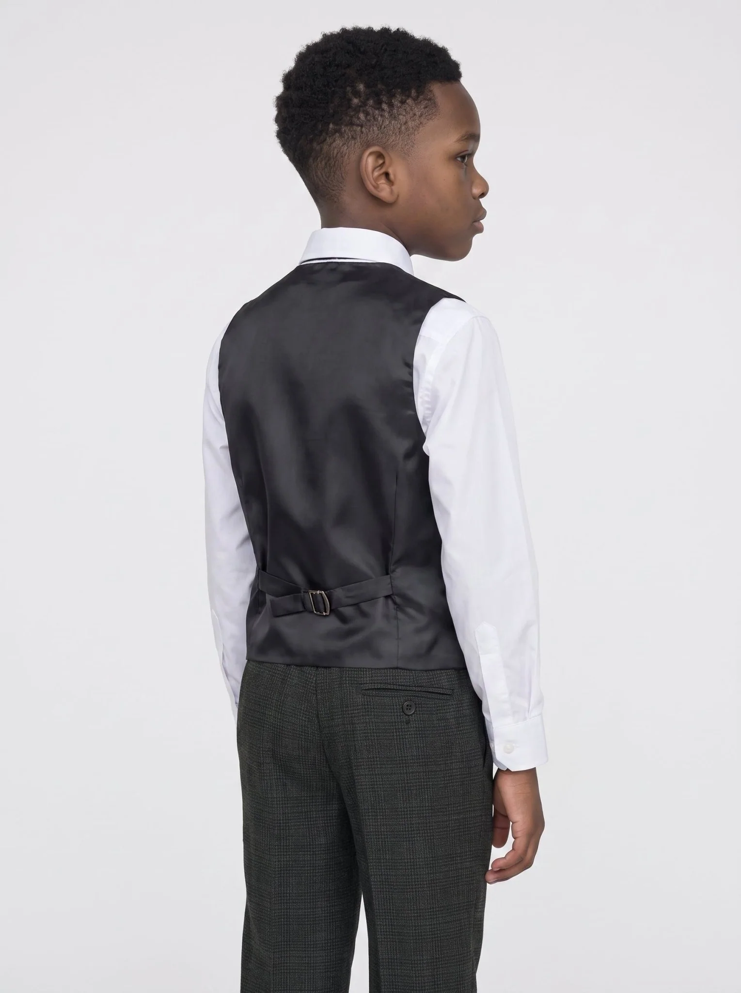 Boys Caridi Olive Three Piece Suit - Image 4
