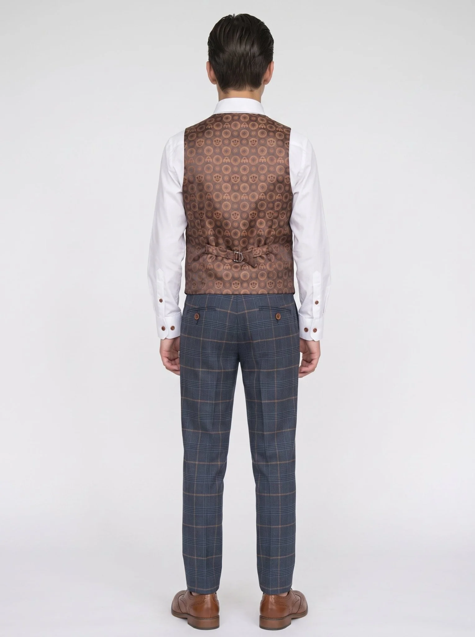 JENSON - Marine Navy Check Suit - Image 5