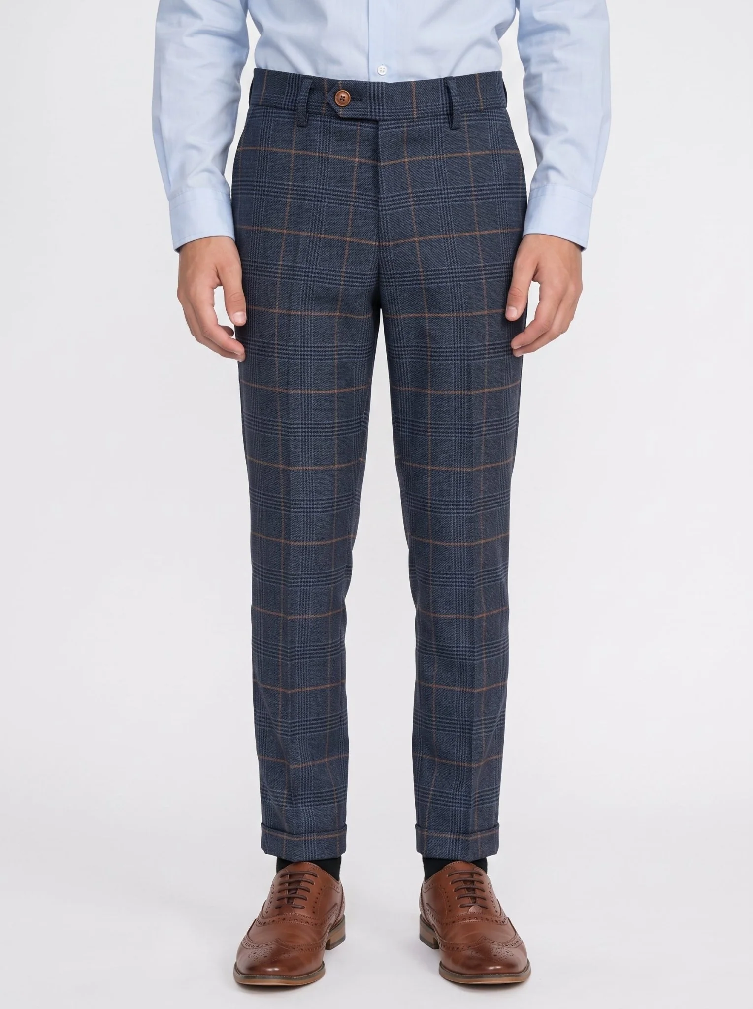 JENSON - Marine Navy Check Suit - Image 7