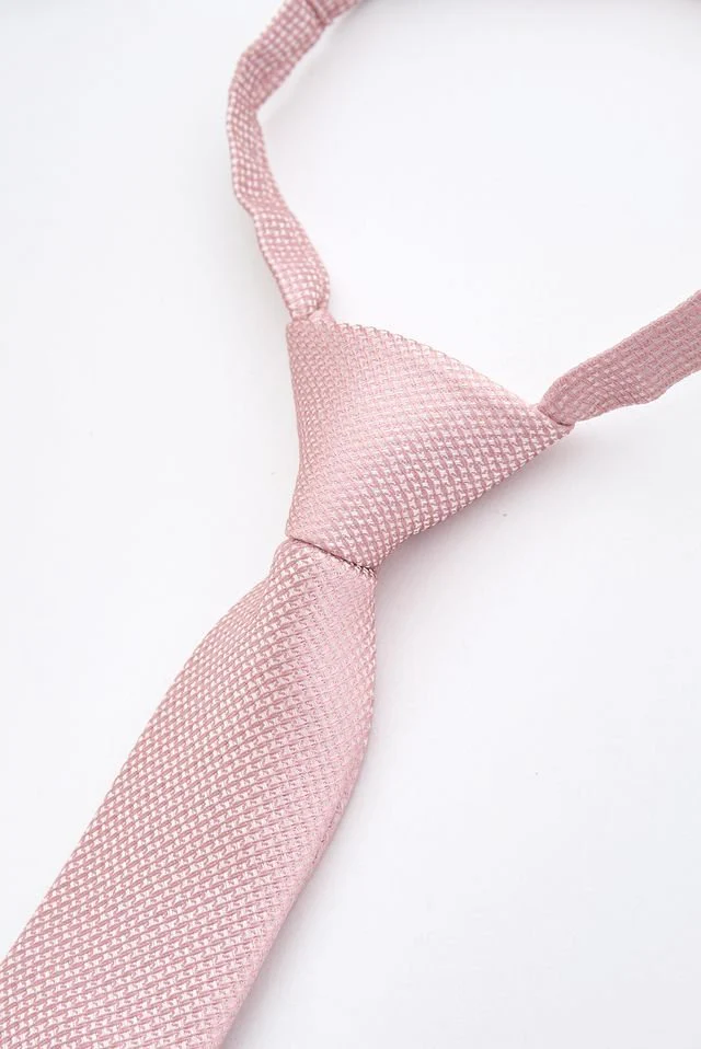 Junior Pink Textured Tie - Image 2