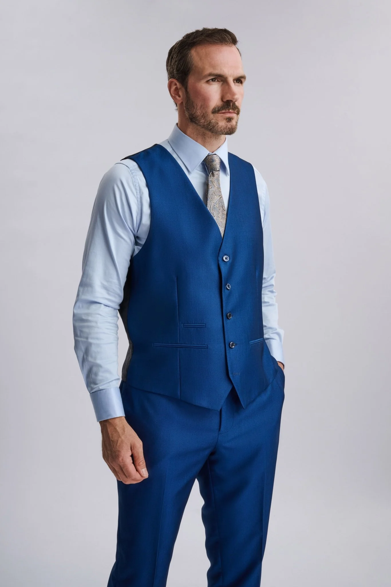 Kingsley Blue Three Piece Suit - Image 2