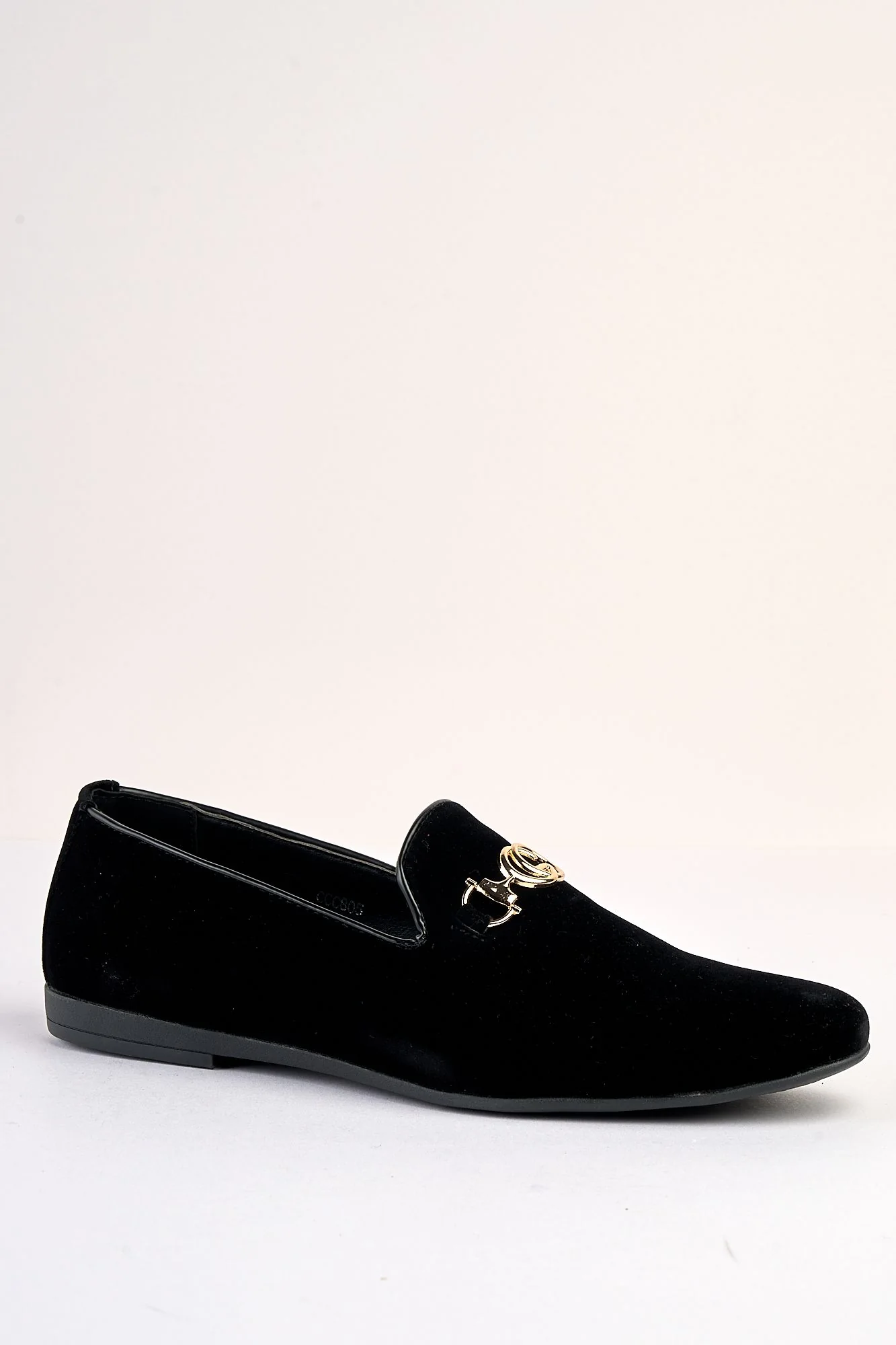 Lucente Velvet Black Loafers