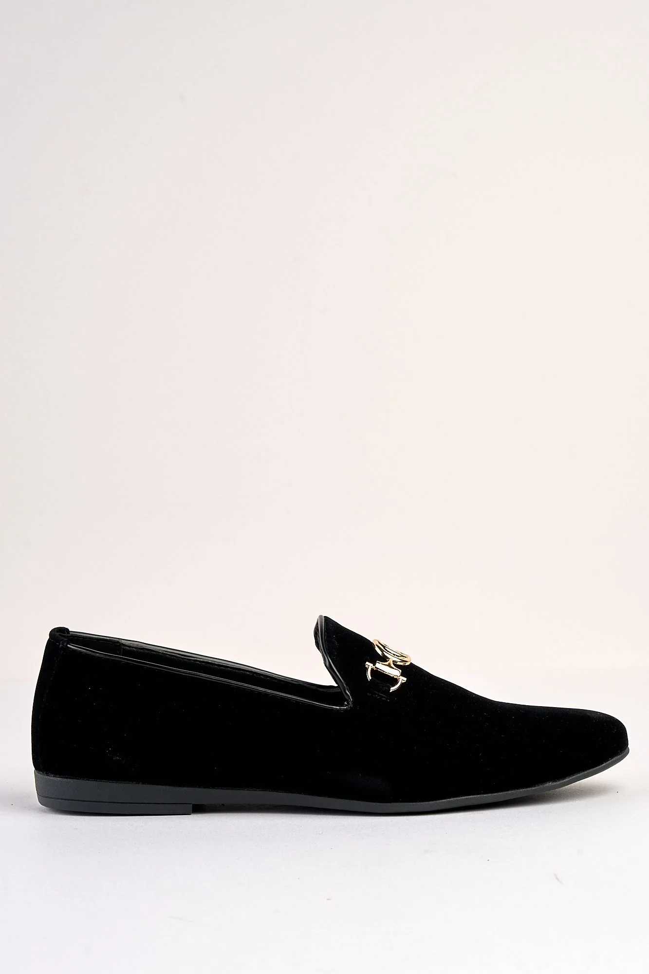 Lucente Velvet Black Loafers - Image 2