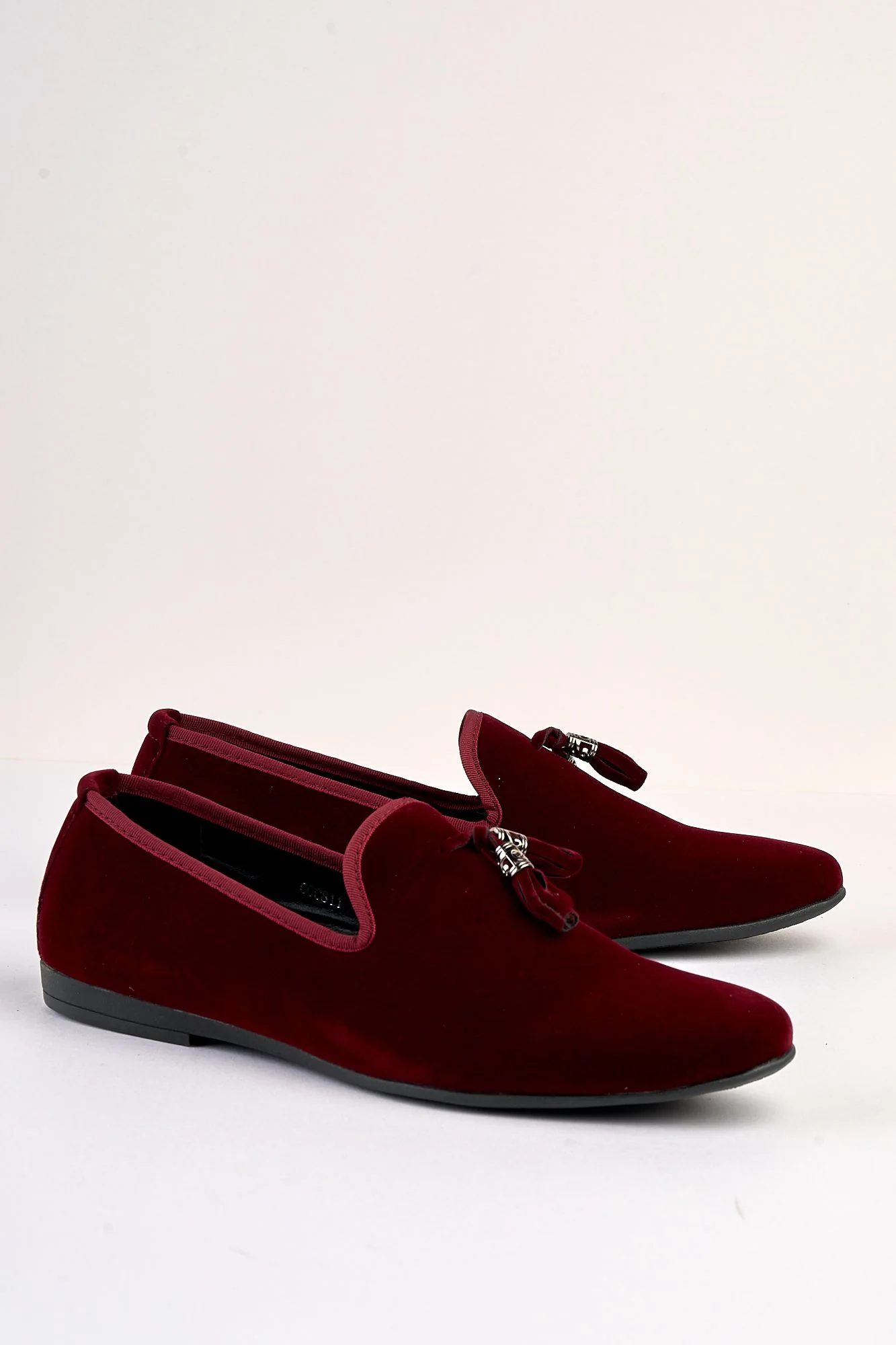 Volterra Velvet Tassel Wine Loafer - Image 5