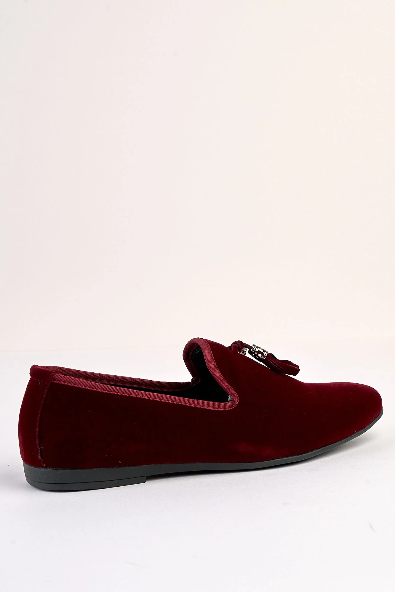 Volterra Velvet Tassel Wine Loafer - Image 6